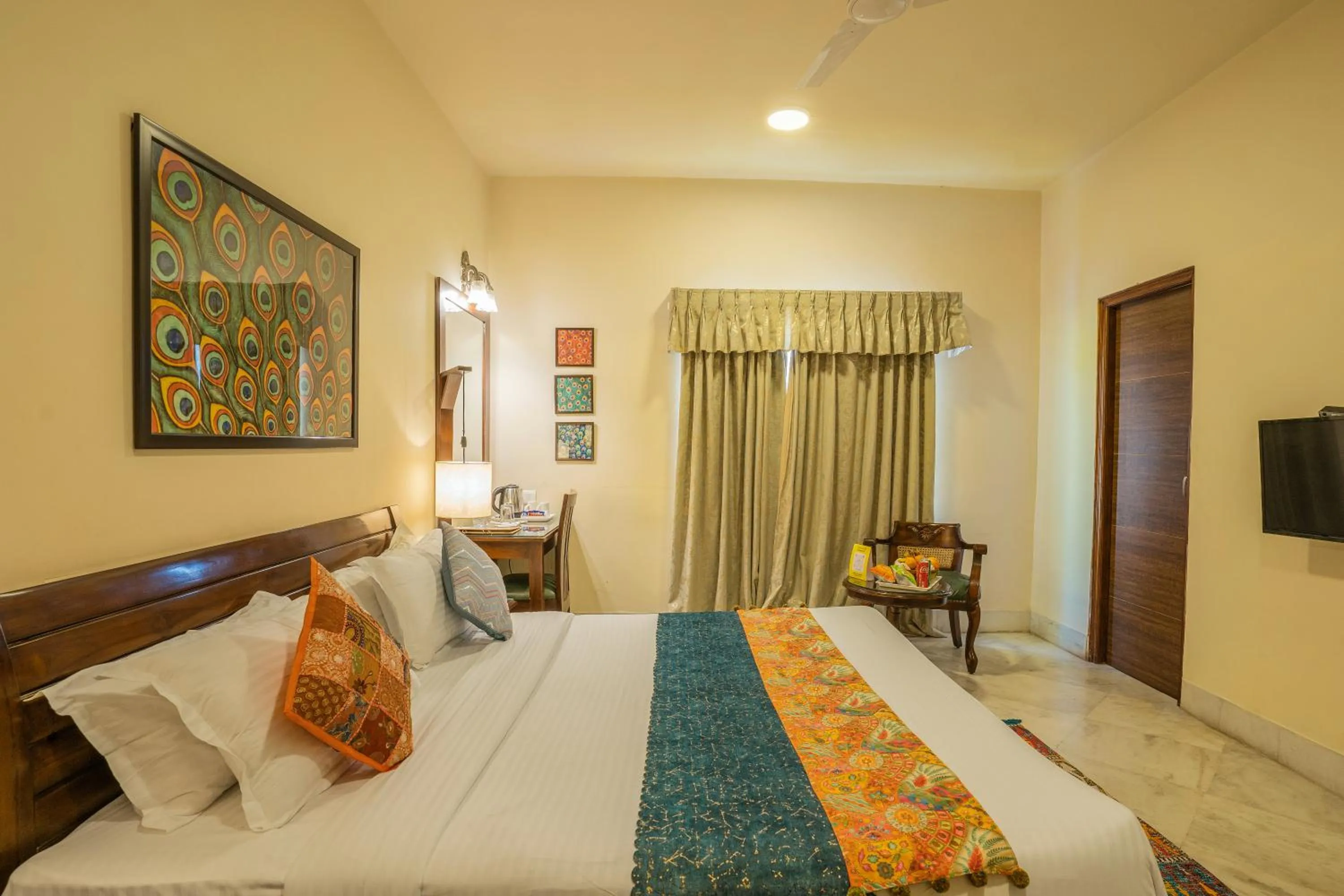 Photo of the whole room, Bed in Tripli Hotels Shambhu Villas