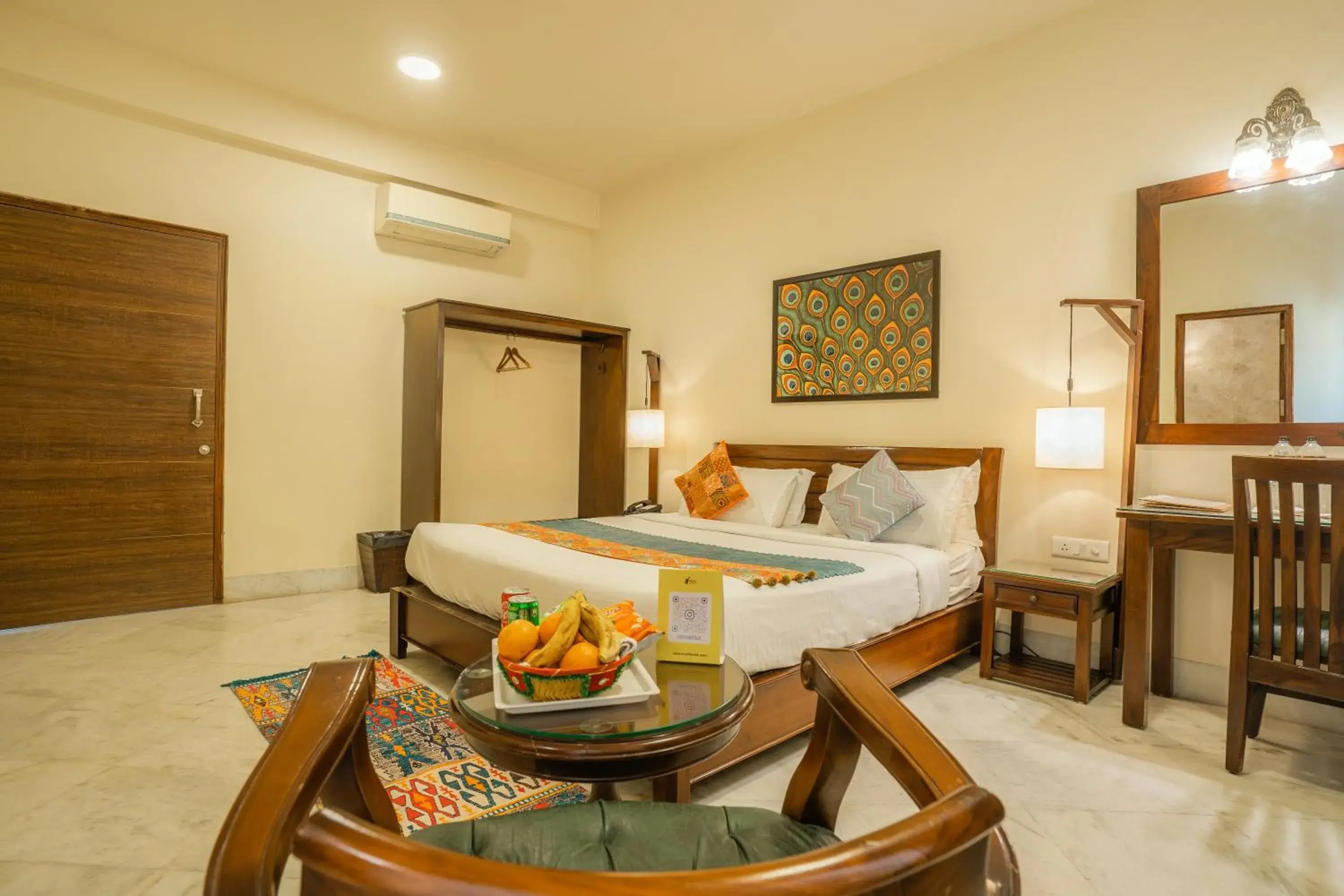 Bed in Tripli Hotels Shambhu Villas Bed in Tripli Hotels Shambhu Villas