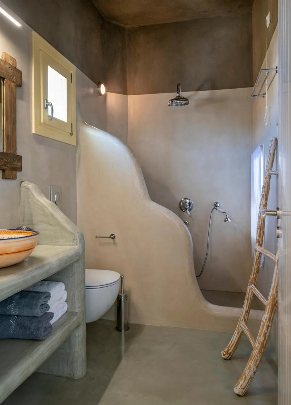Shower in Pangaia Seaside Ηotel Adults Only