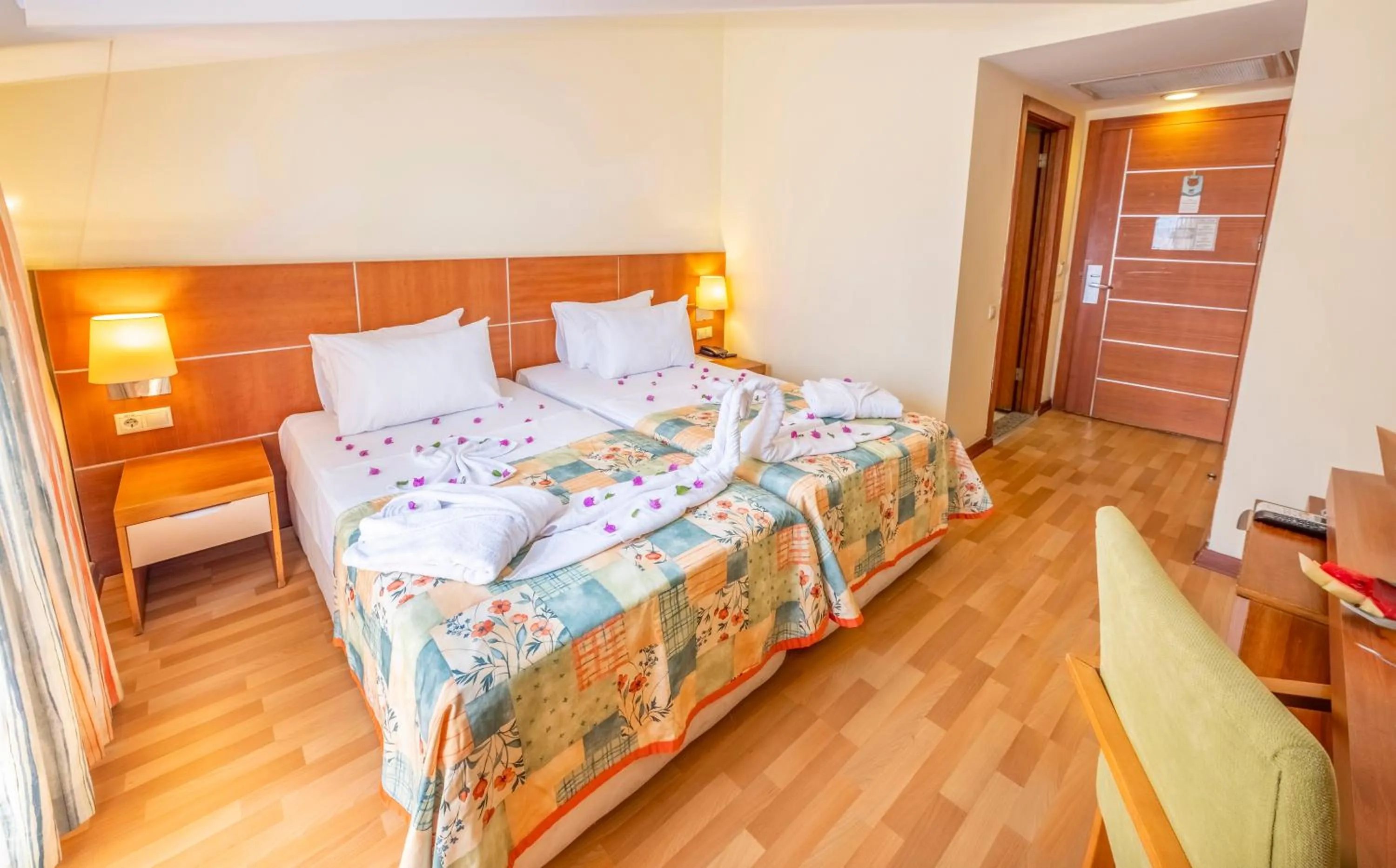 Bed in Viking Park Hotel