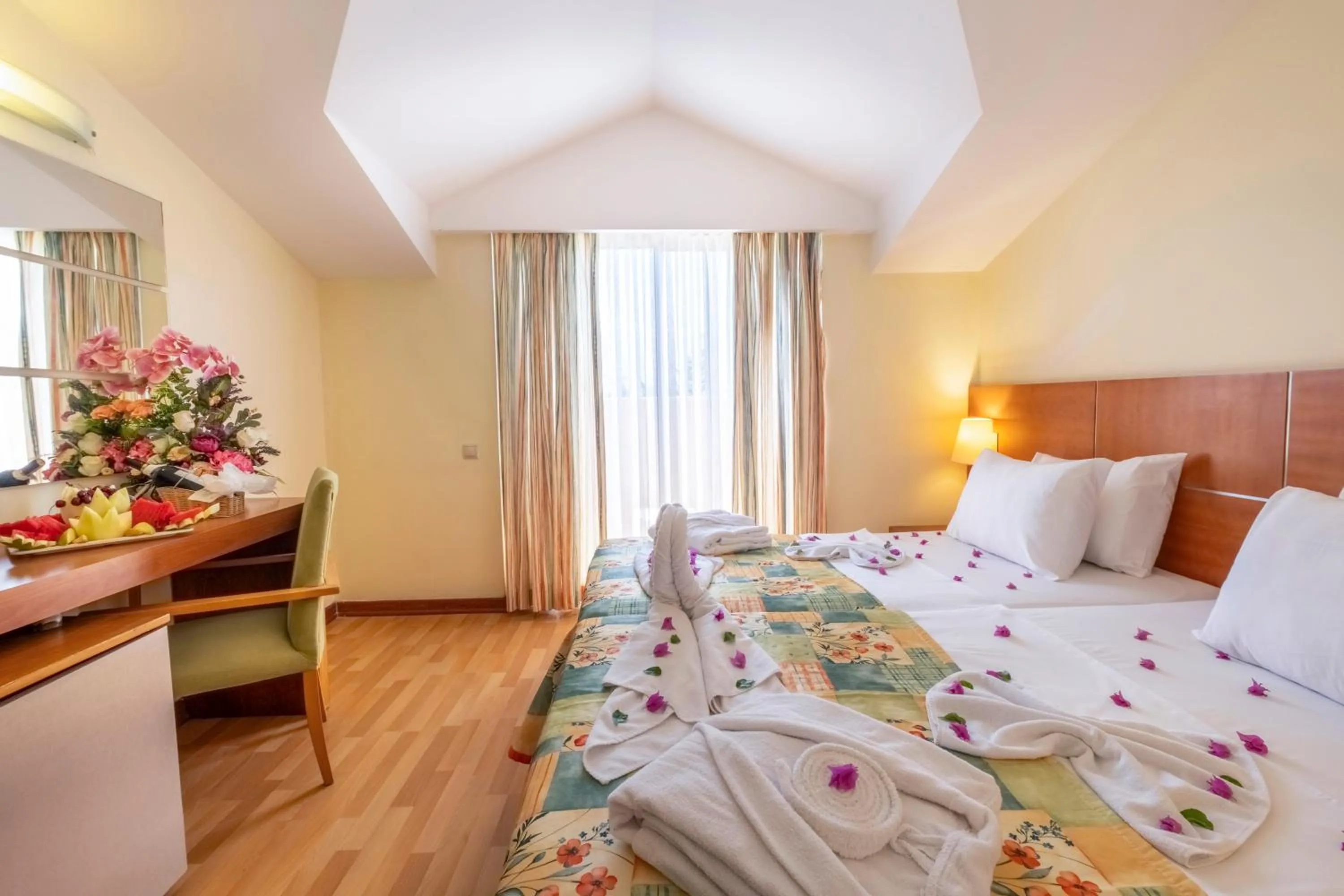 Bed in Viking Park Hotel