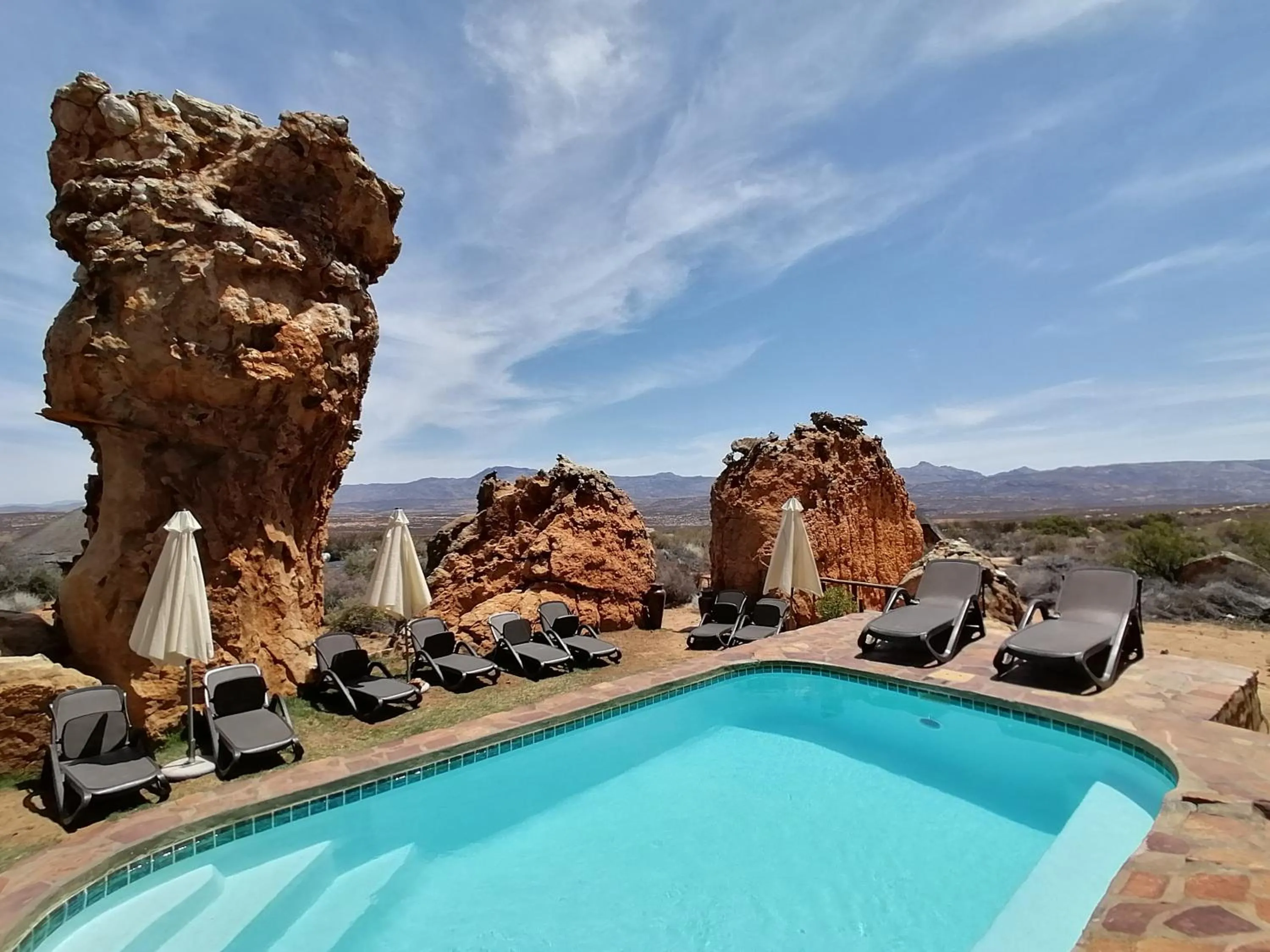 Pool view in Kagga Kamma Eco Lodge & Spa