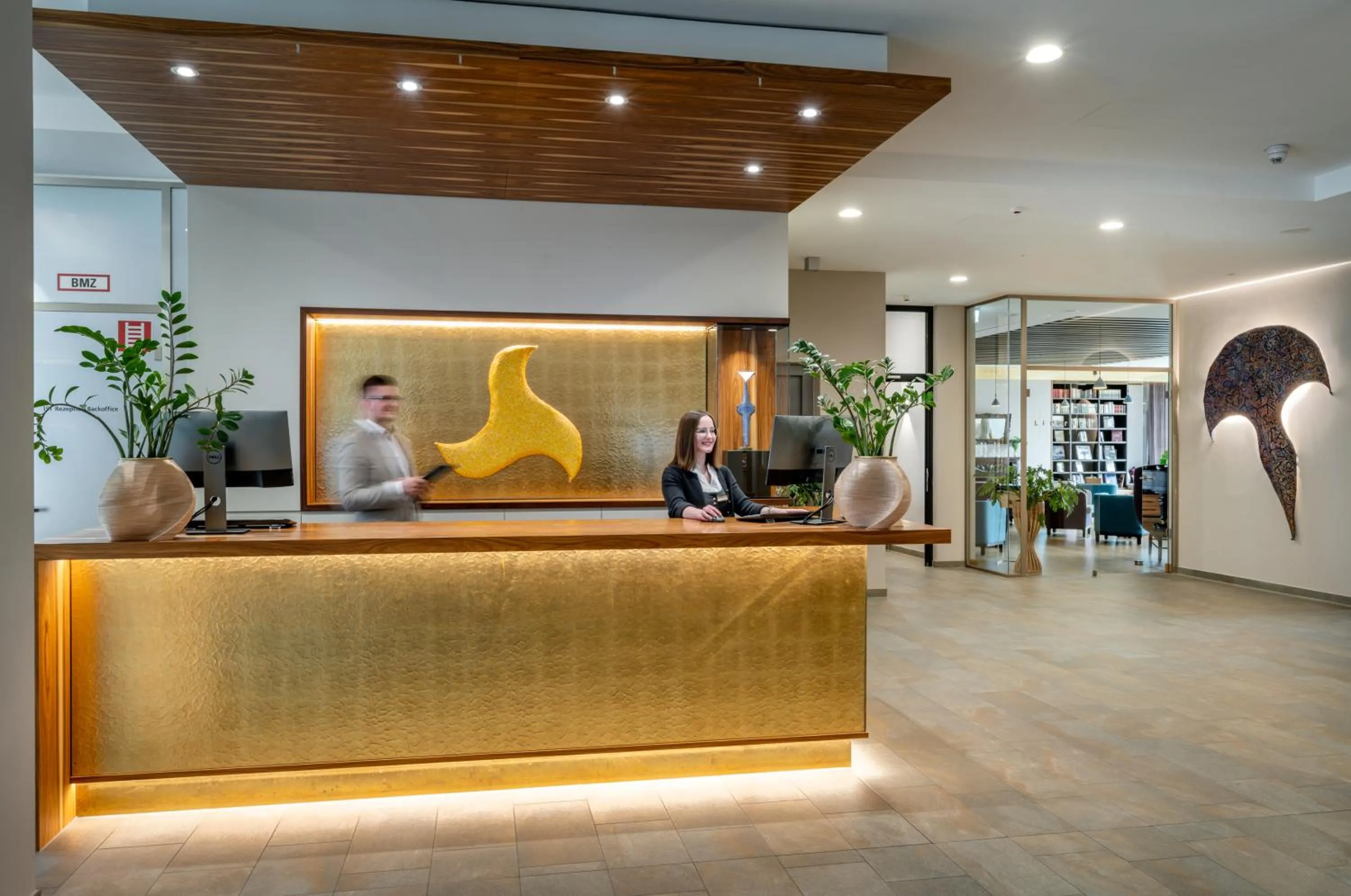 Lobby or reception in Klosterhof – Alpine Hideaway & Spa