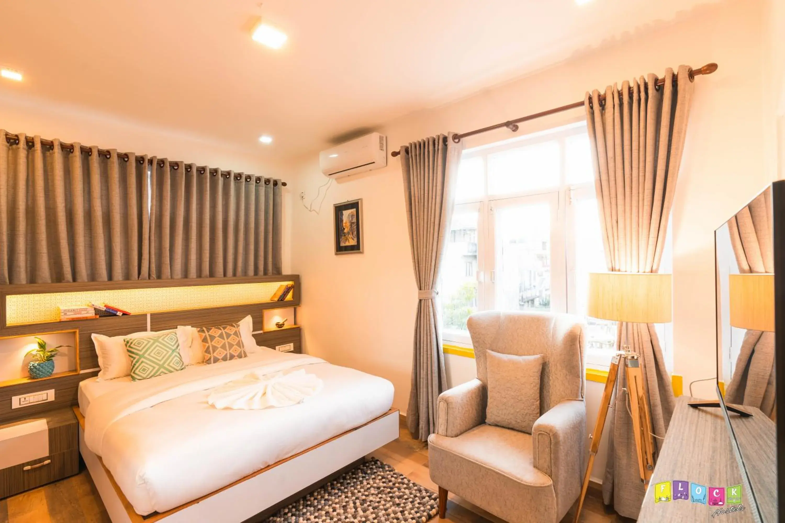 Photo of the whole room, Bed in Flock Kathmandu Photo of the whole room, Bed in Flock Kathmandu