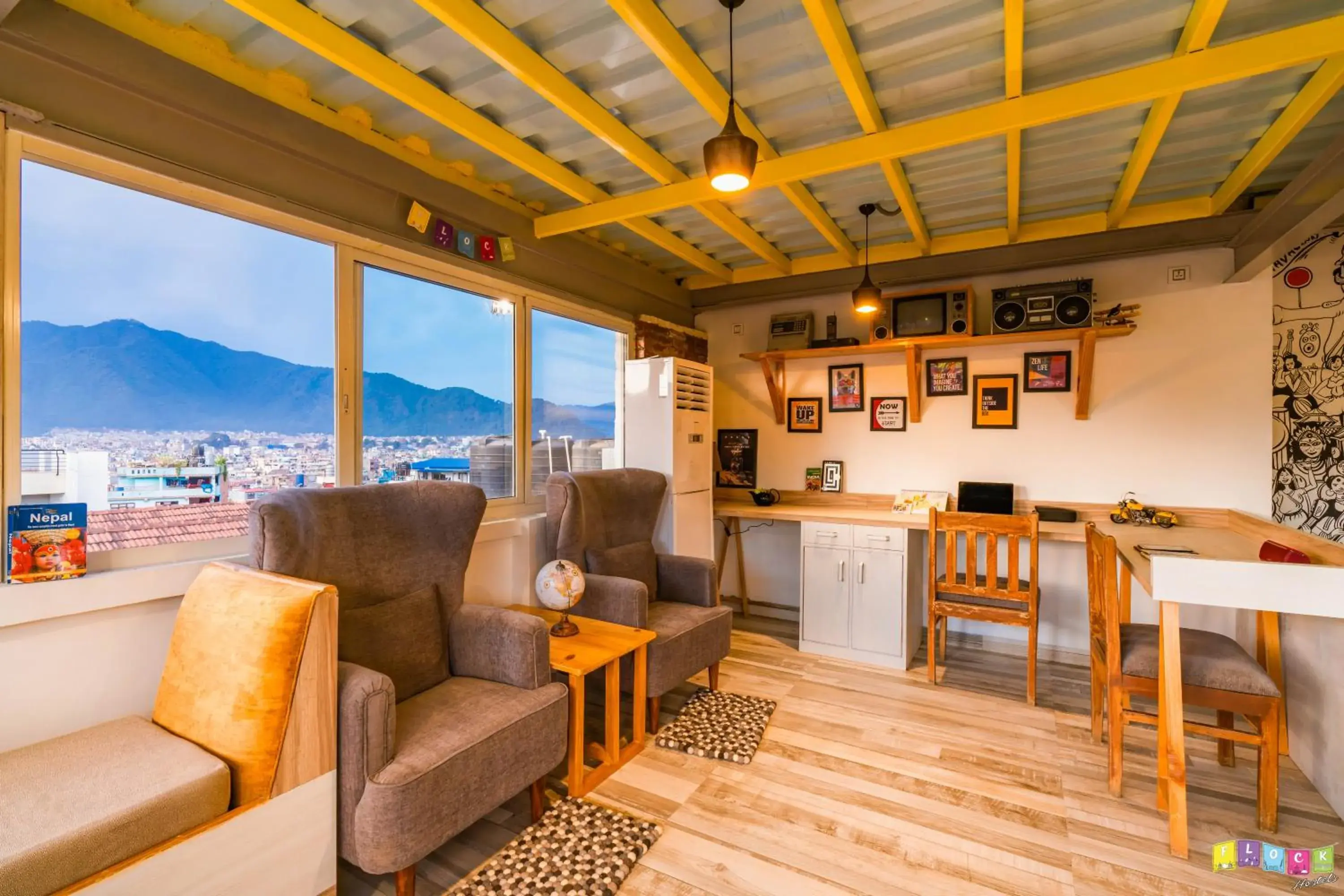 Living room in Flock Kathmandu Living room in Flock Kathmandu