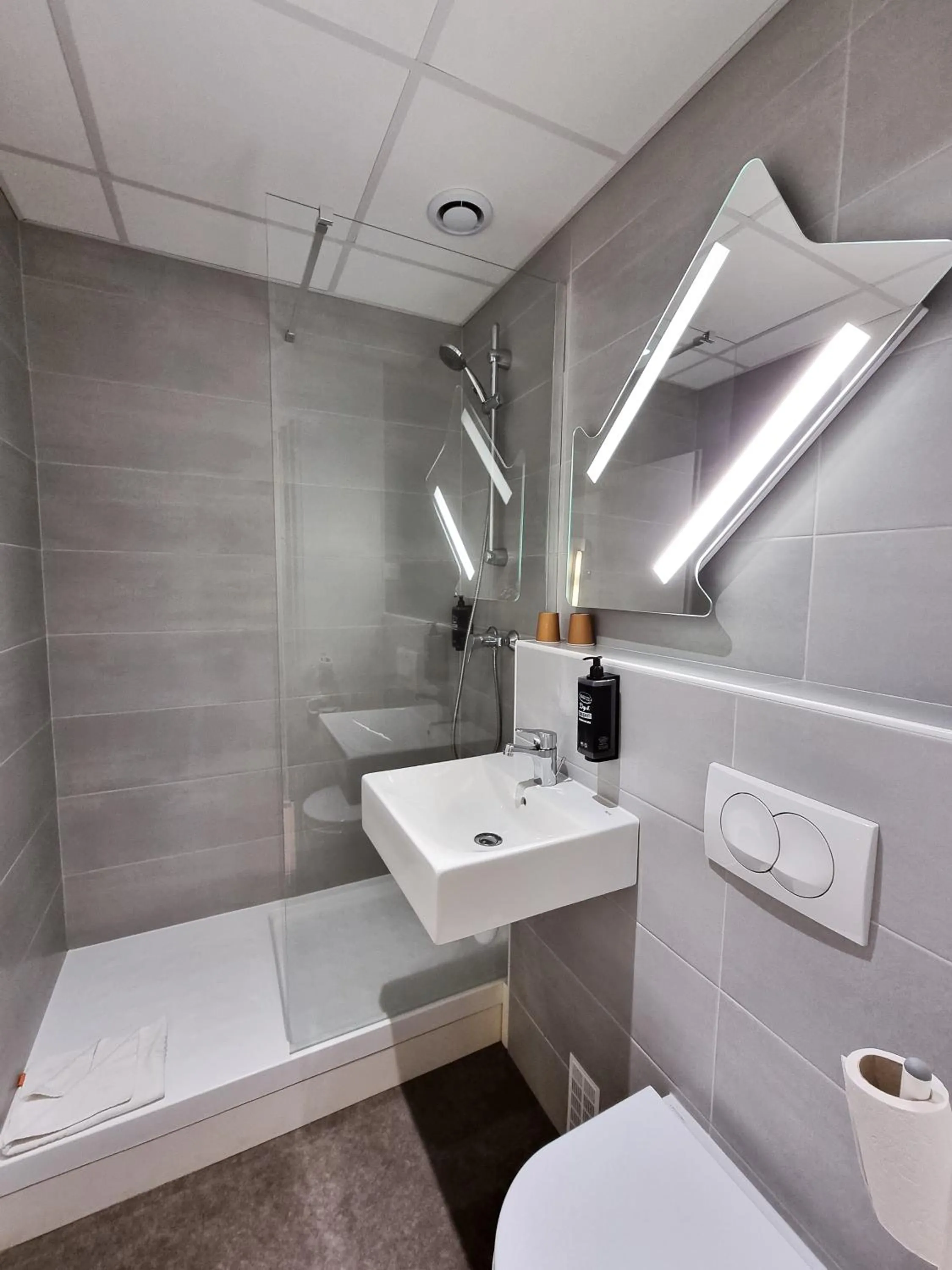 Bathroom in ibis budget Le Puy En Velay