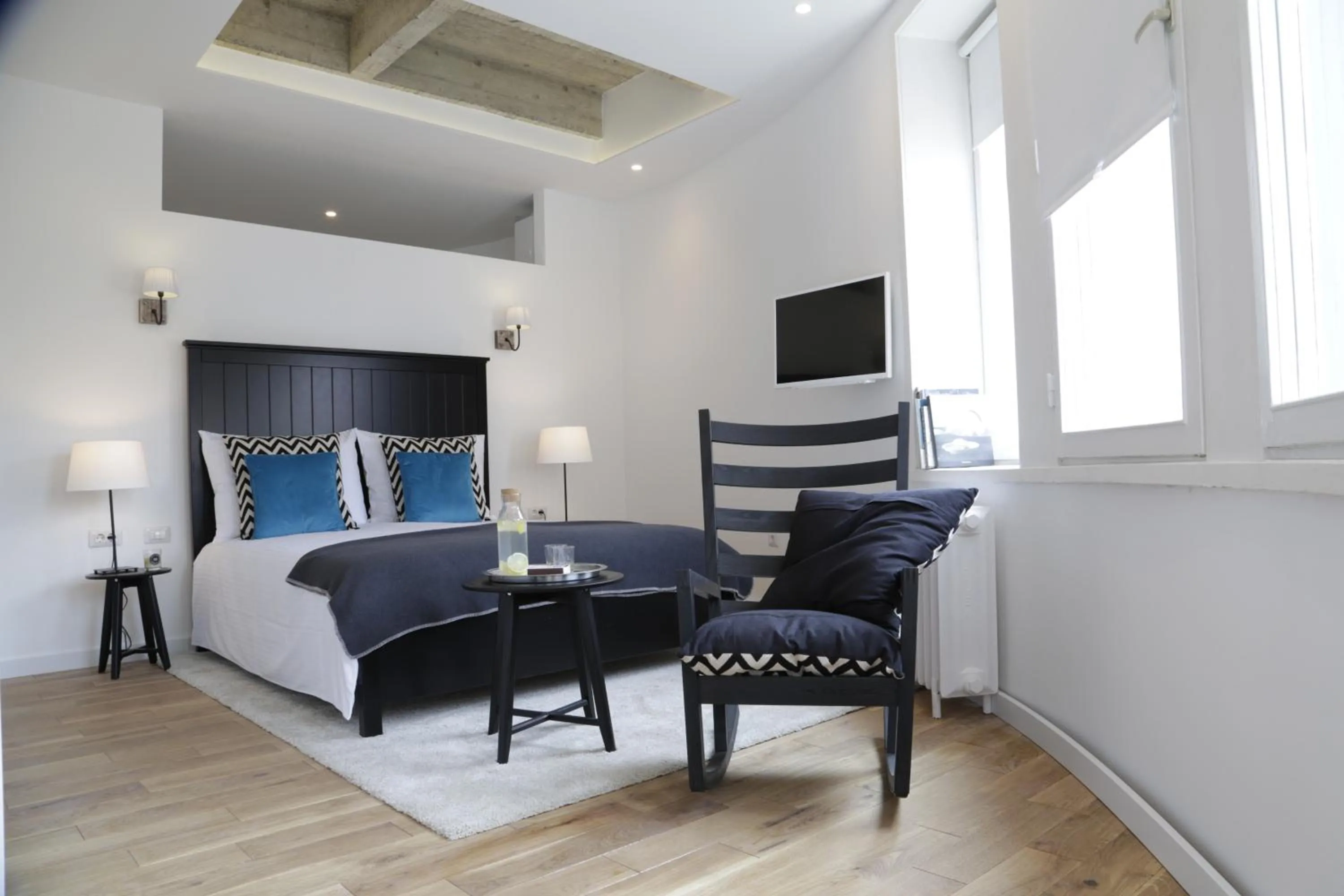 Bedroom, Bed in Angel Main Square Center Zagreb