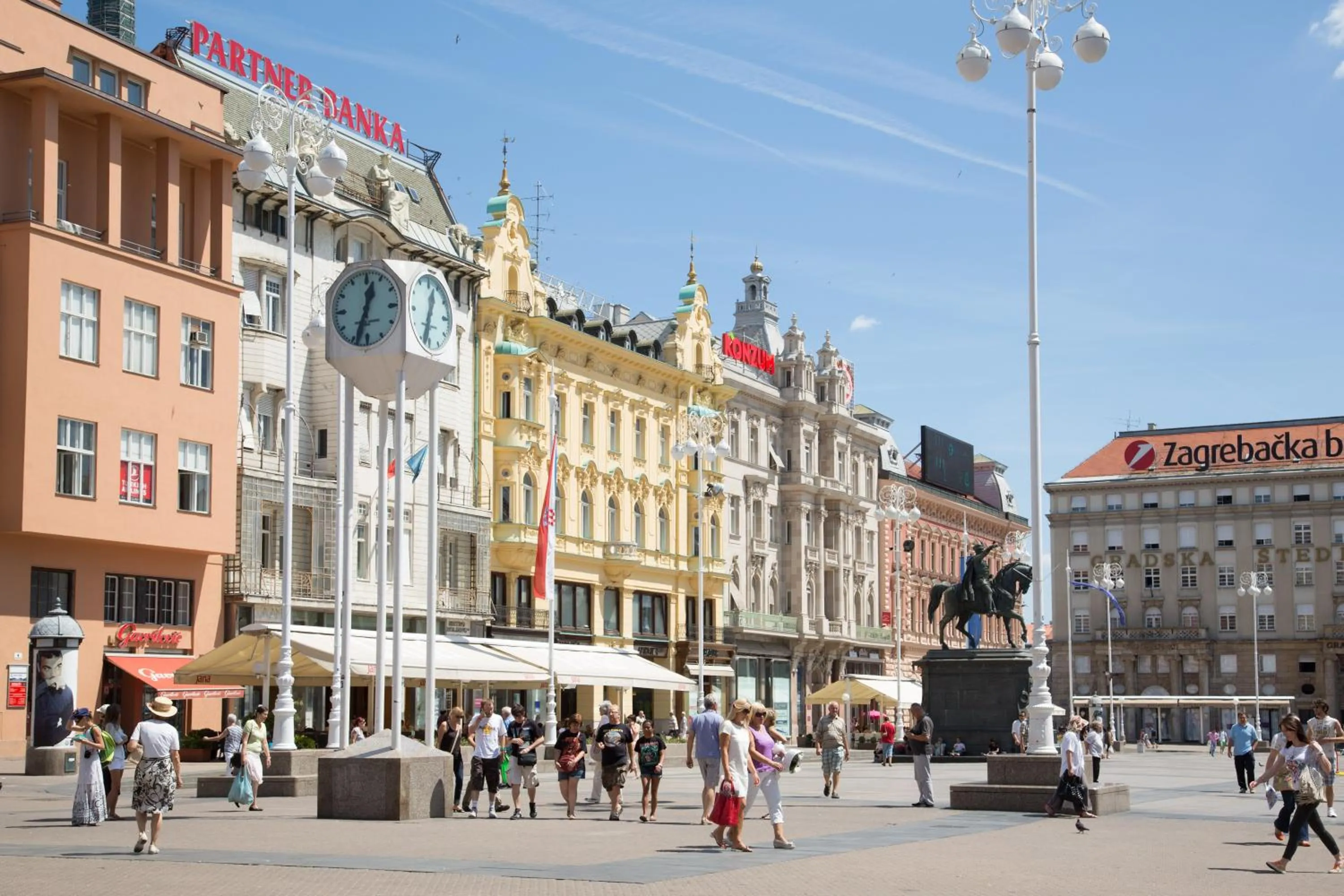Street view in Angel Main Square Center Zagreb