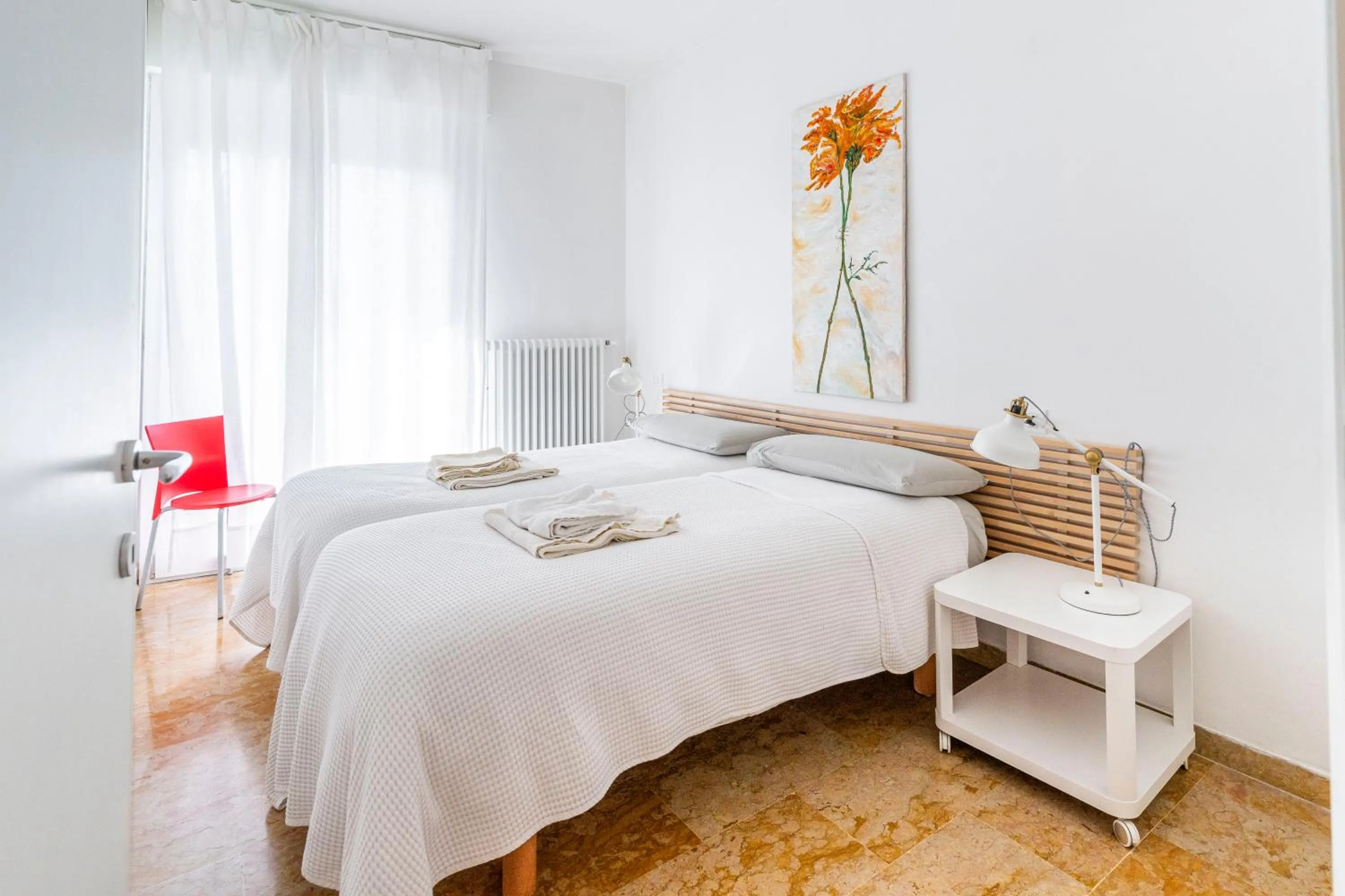 Bed in Quattro Fontane Apartment