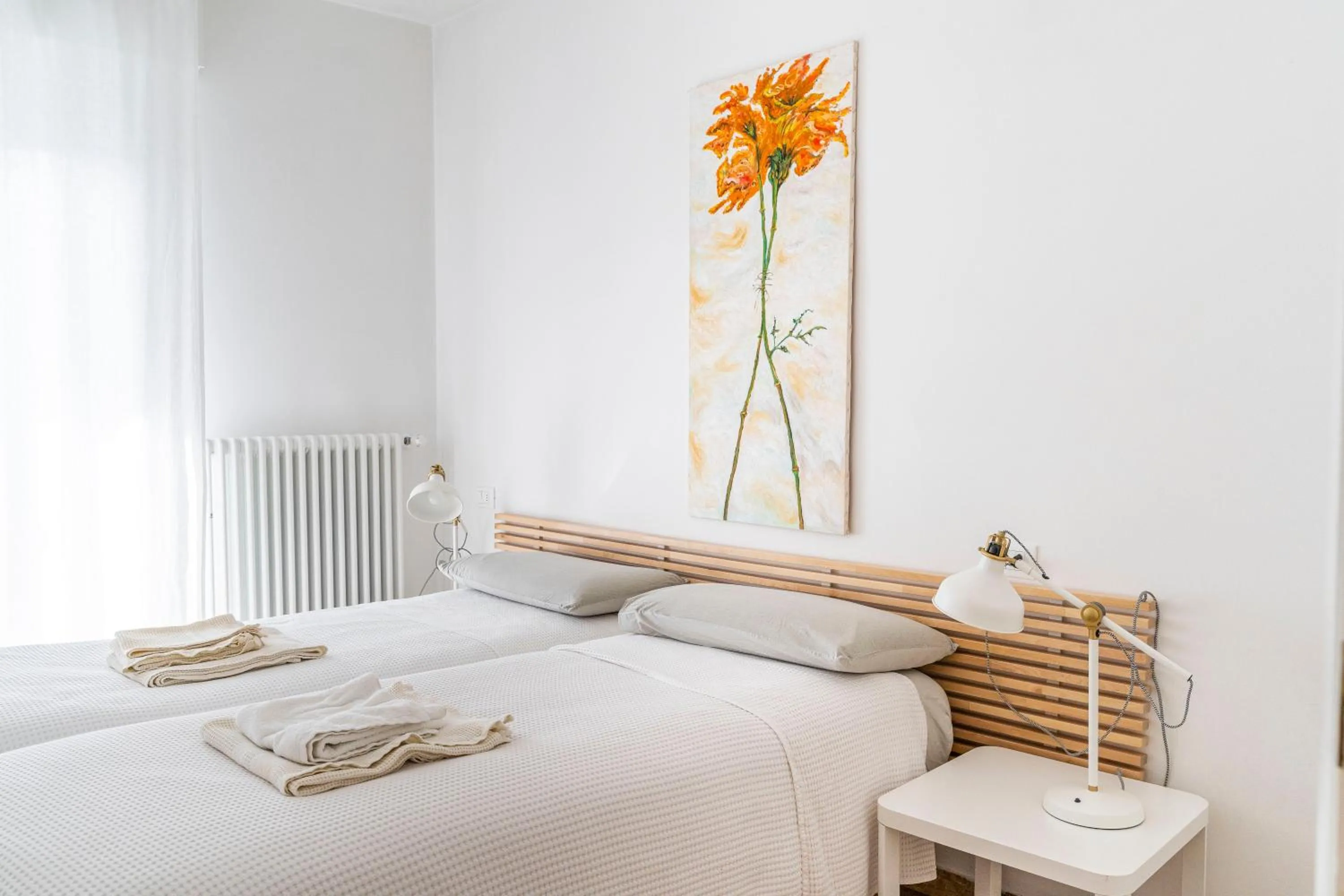 Bed in Quattro Fontane Apartment