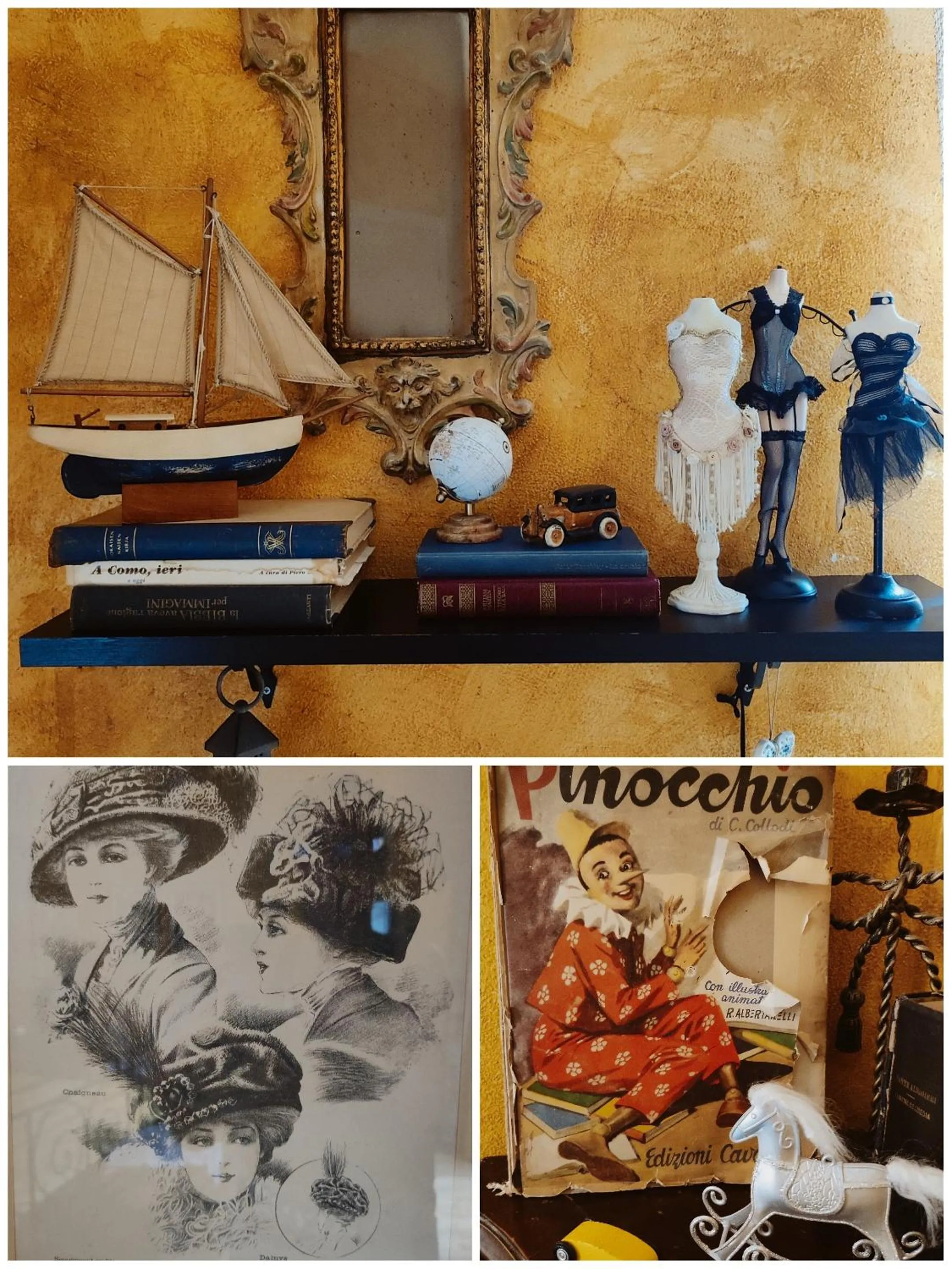 Decorative detail in B&B Le Fate Del Lago