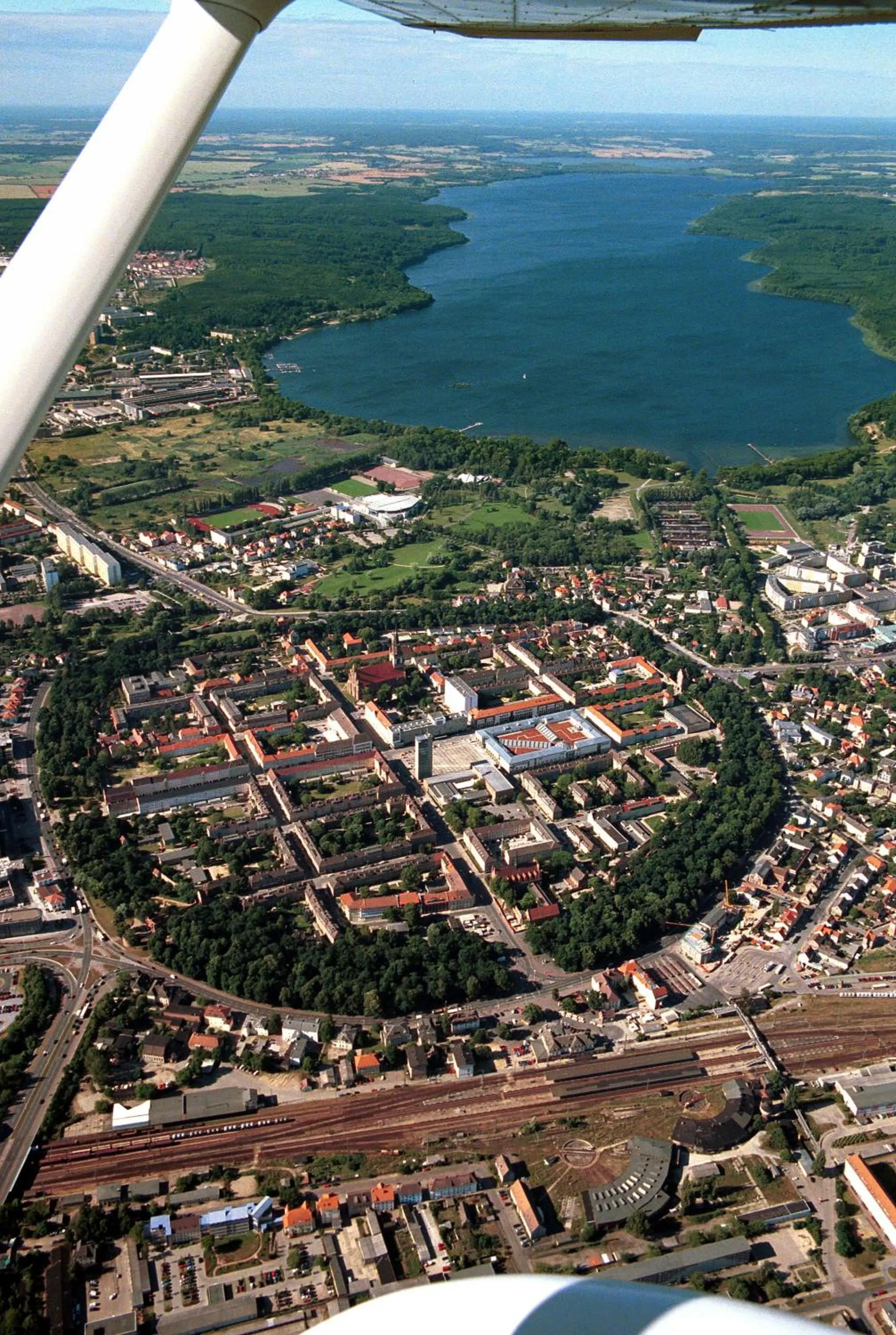 Bird's eye view in Parkhotel Neubrandenburg