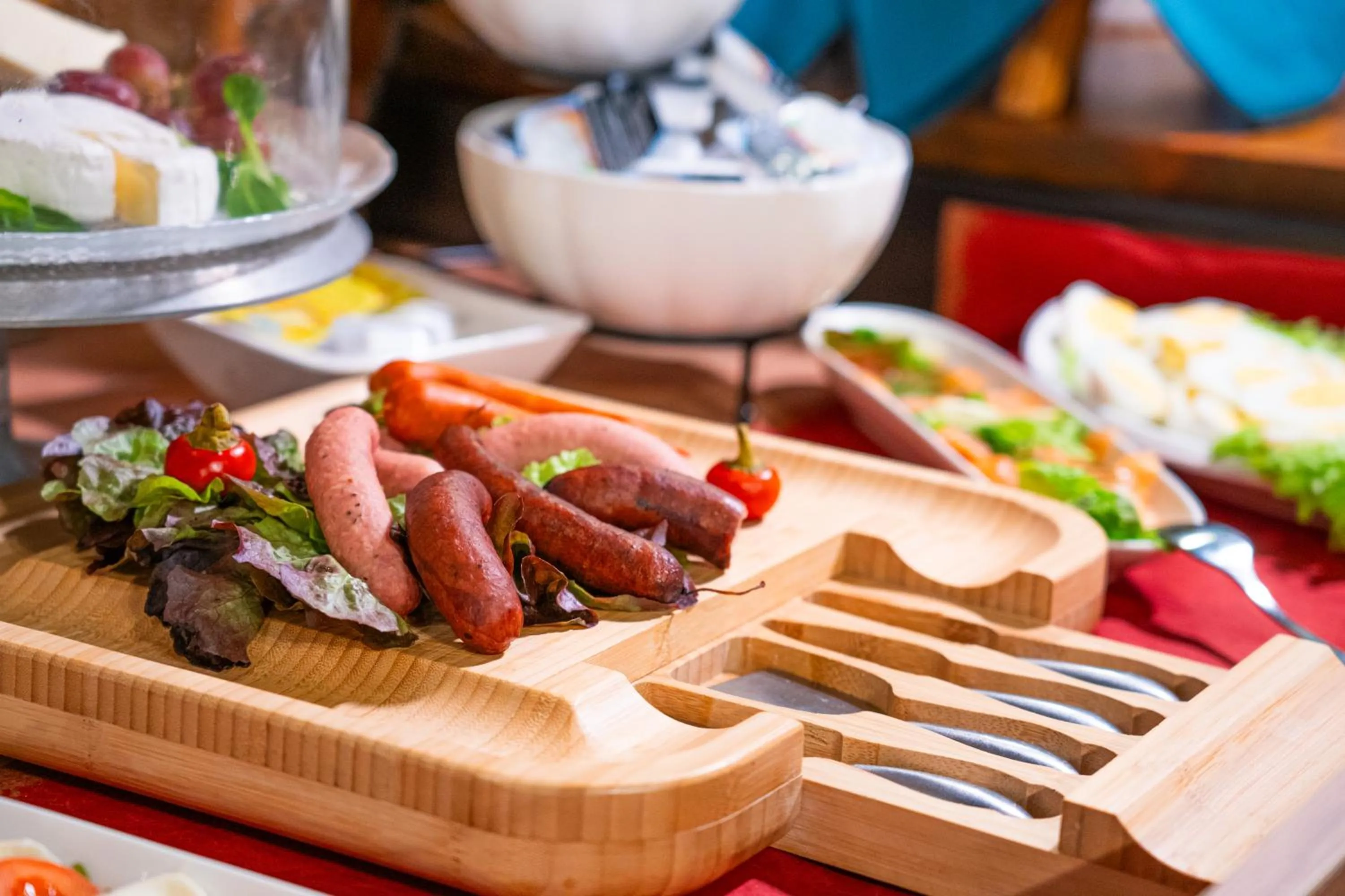 Buffet breakfast in Parkhotel Waldschlösschen