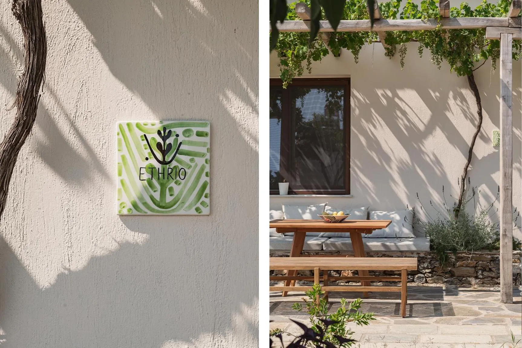 Patio in Fasolaki Skopelos - Eco Residences