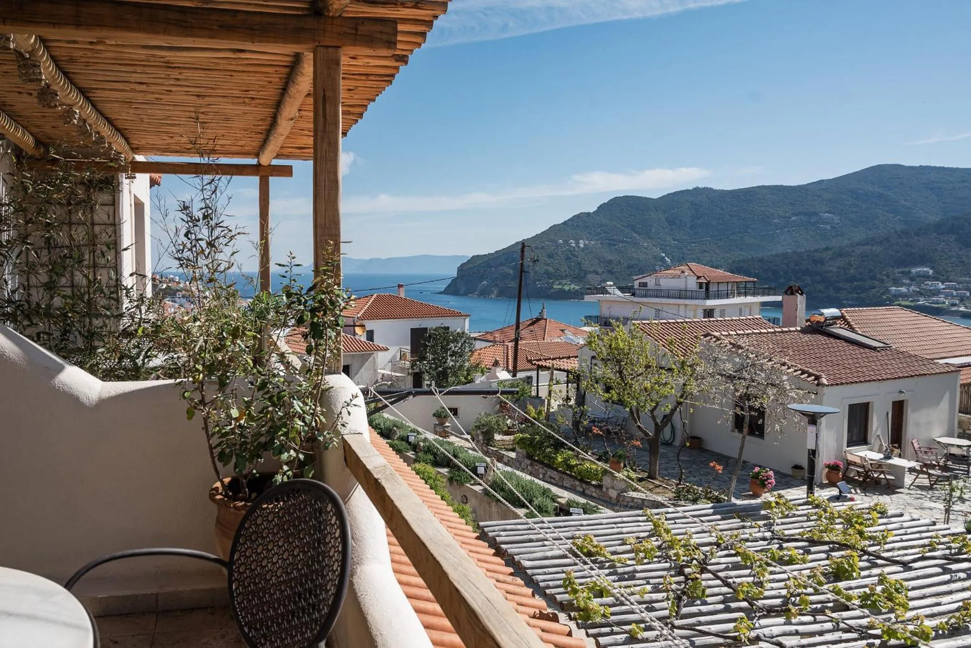 Balcony/Terrace in Fasolaki Skopelos - Eco Residences