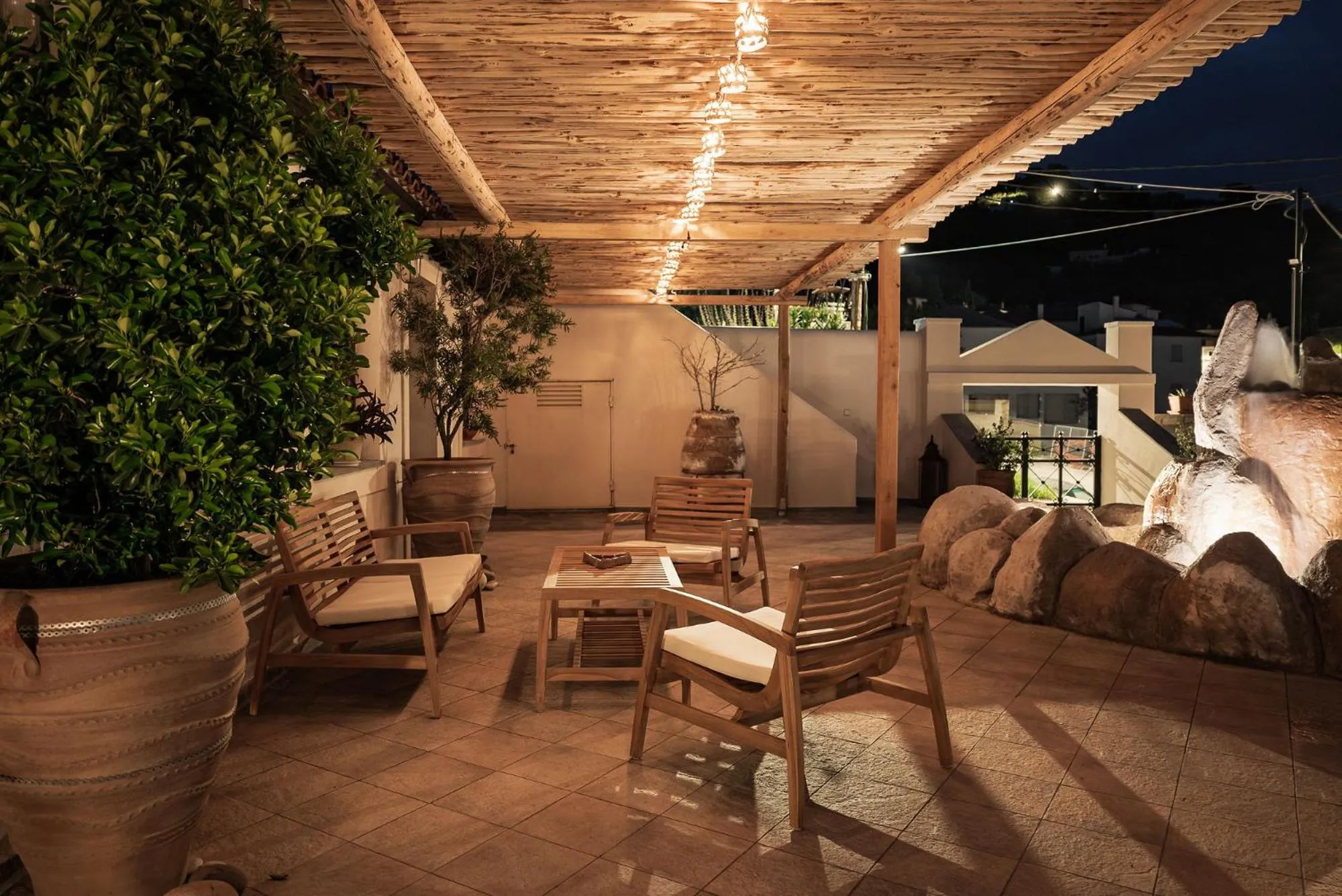 Patio in Fasolaki Skopelos - Eco Residences