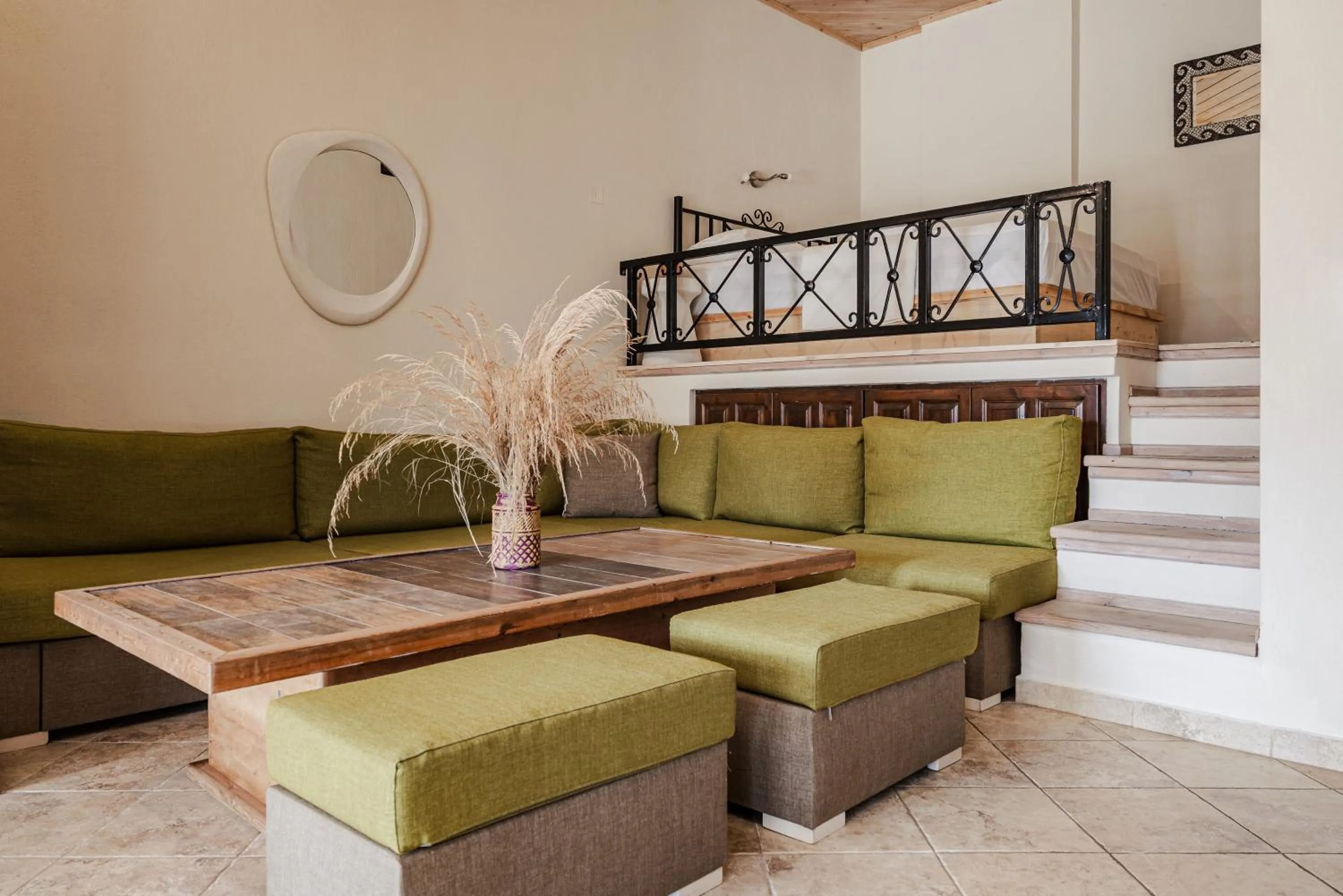 Seating area in Fasolaki Skopelos - Eco Residences