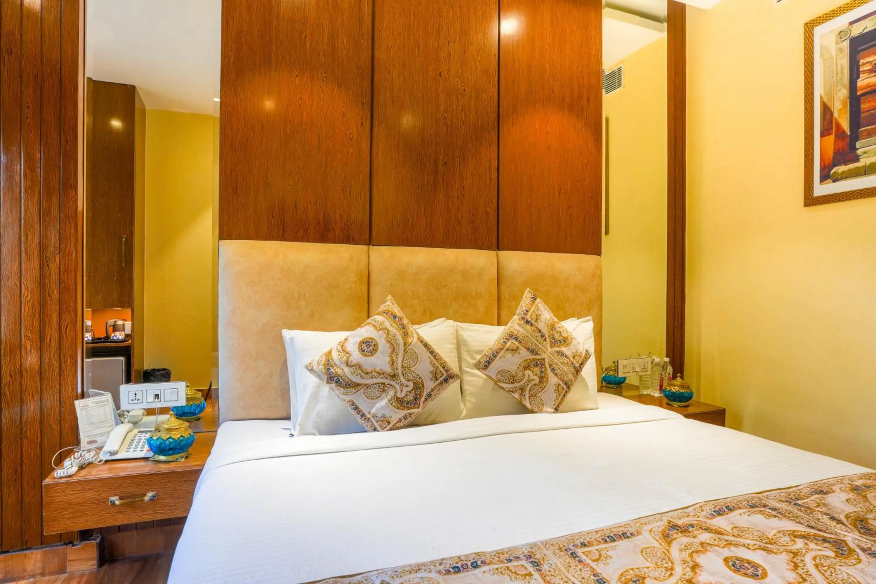 Bed in Stamps Golden Lagoon by Eight Continents - Opposite to Golden Temple