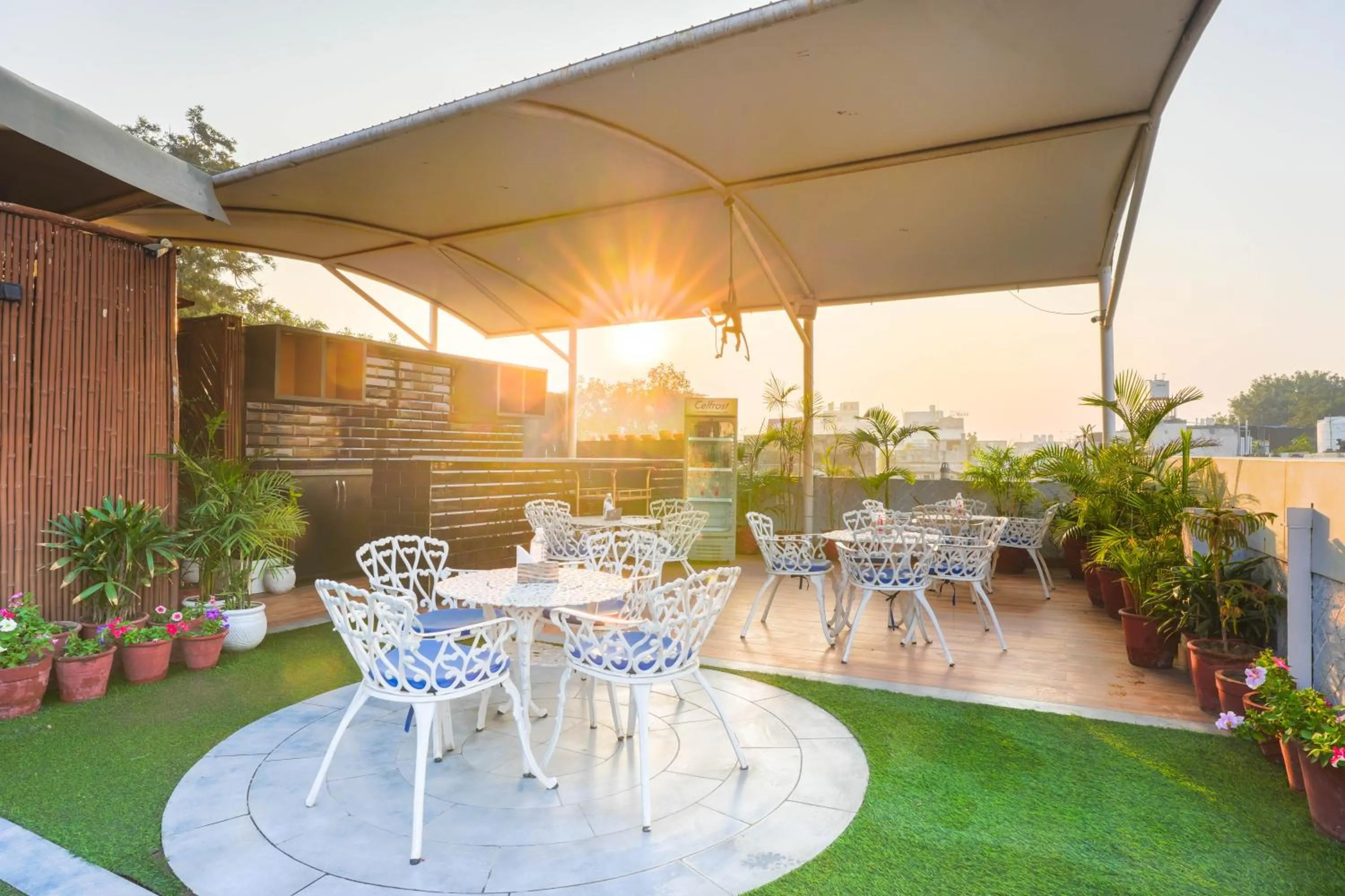 Balcony/Terrace in Stamps Golden Lagoon by Eight Continents - Opposite to Golden Temple
