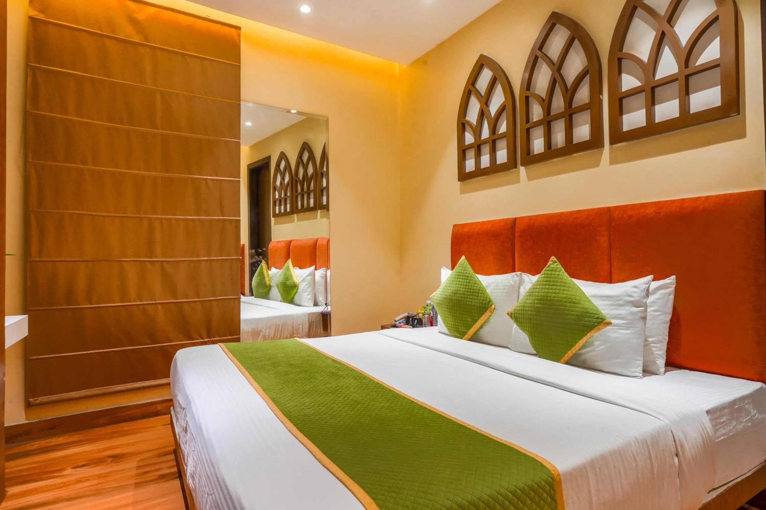 Bedroom, Bed in Stamps Golden Lagoon by Eight Continents - Opposite to Golden Temple