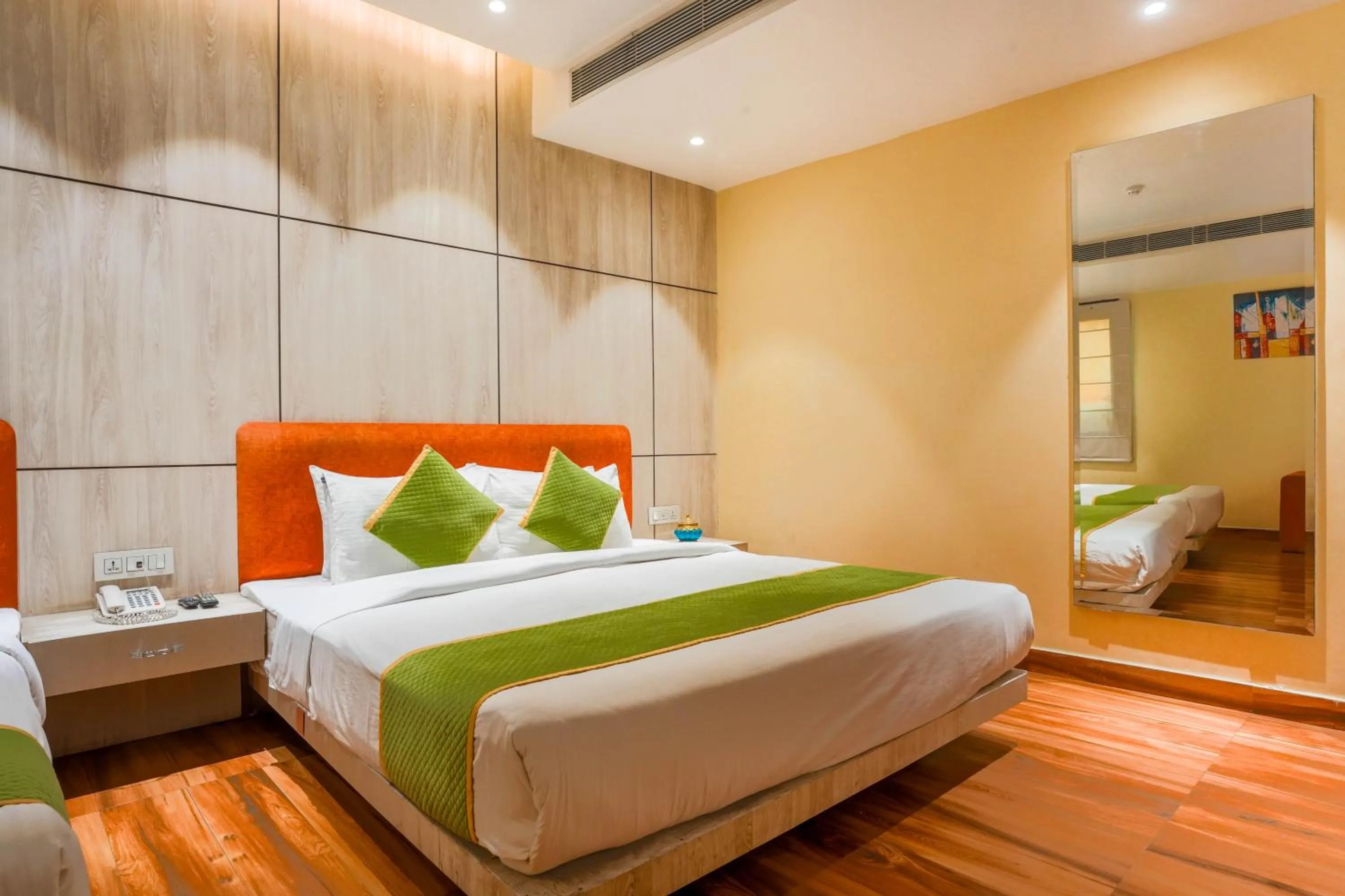 Bed in Stamps Golden Lagoon by Eight Continents - Opposite to Golden Temple