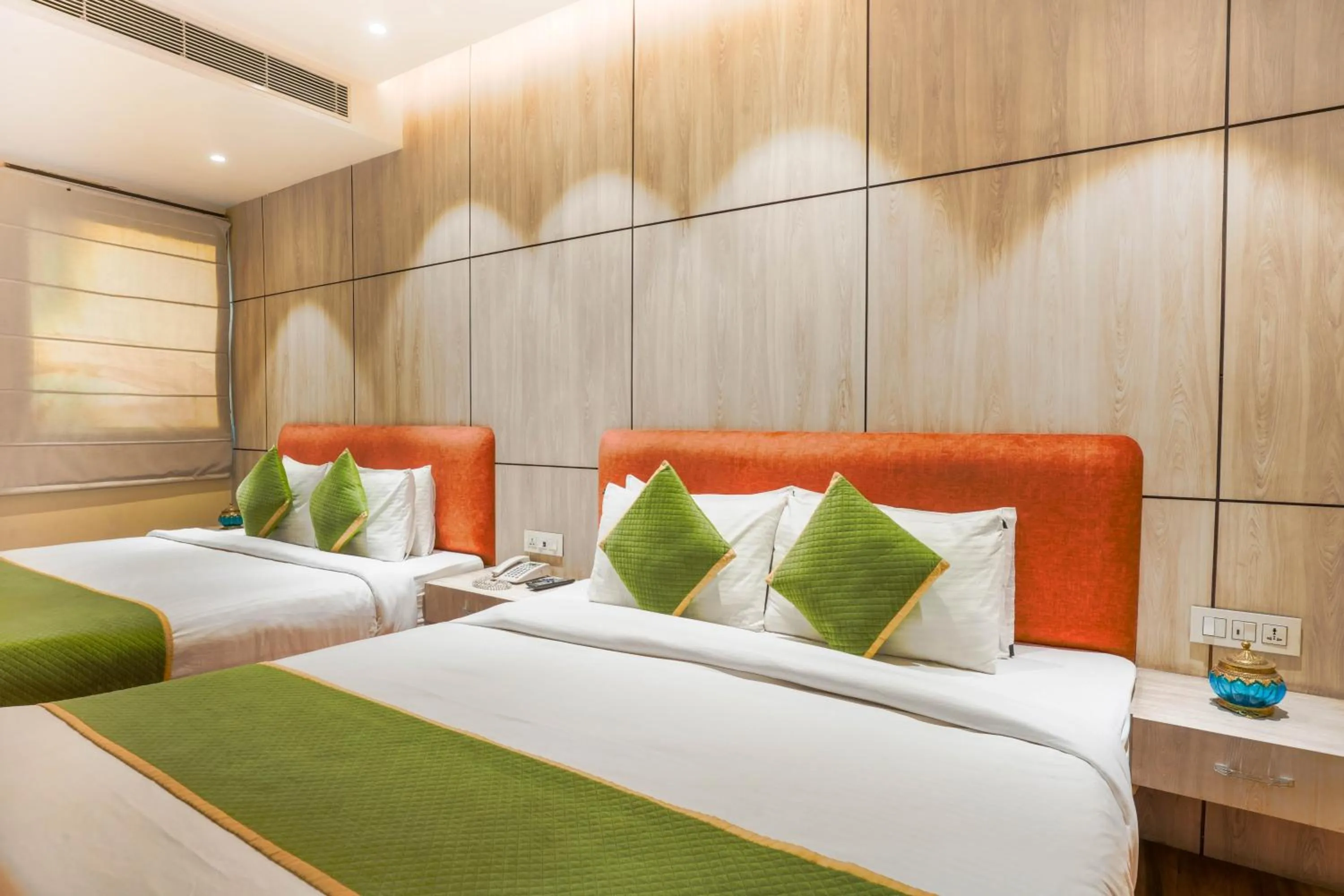 Bed in Stamps Golden Lagoon by Eight Continents - Opposite to Golden Temple