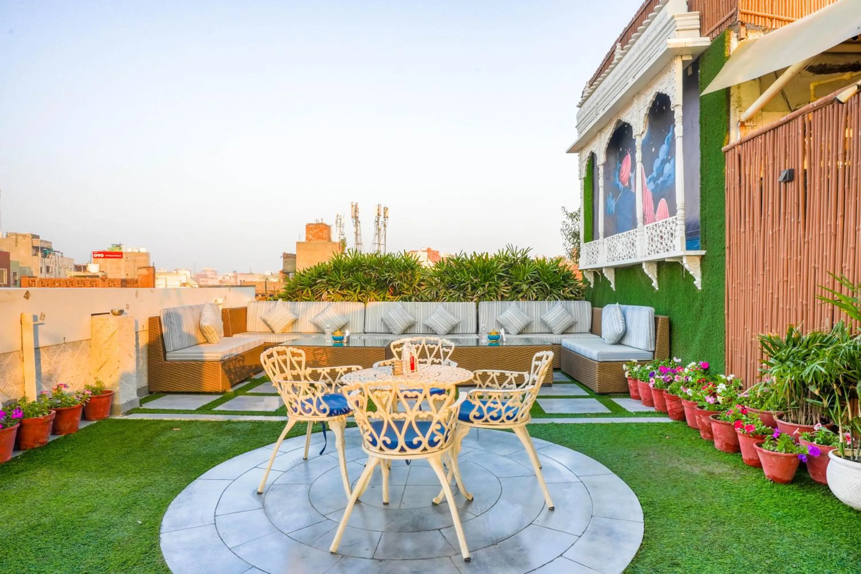 Balcony/Terrace in Stamps Golden Lagoon by Eight Continents - Opposite to Golden Temple