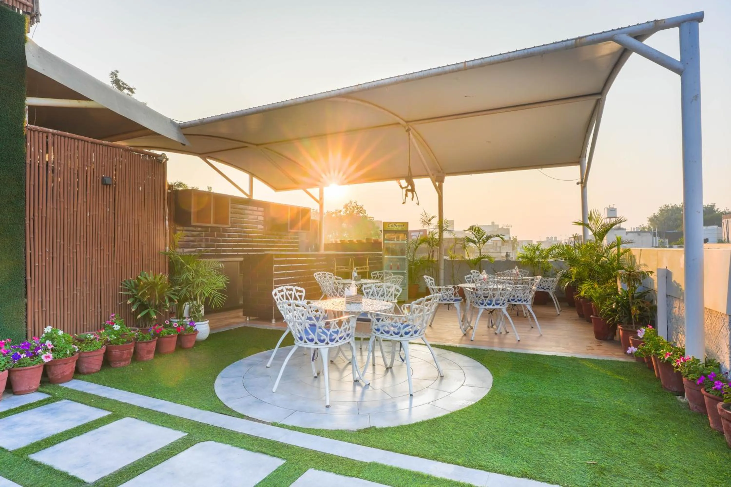 Balcony/Terrace in Stamps Golden Lagoon by Eight Continents - Opposite to Golden Temple