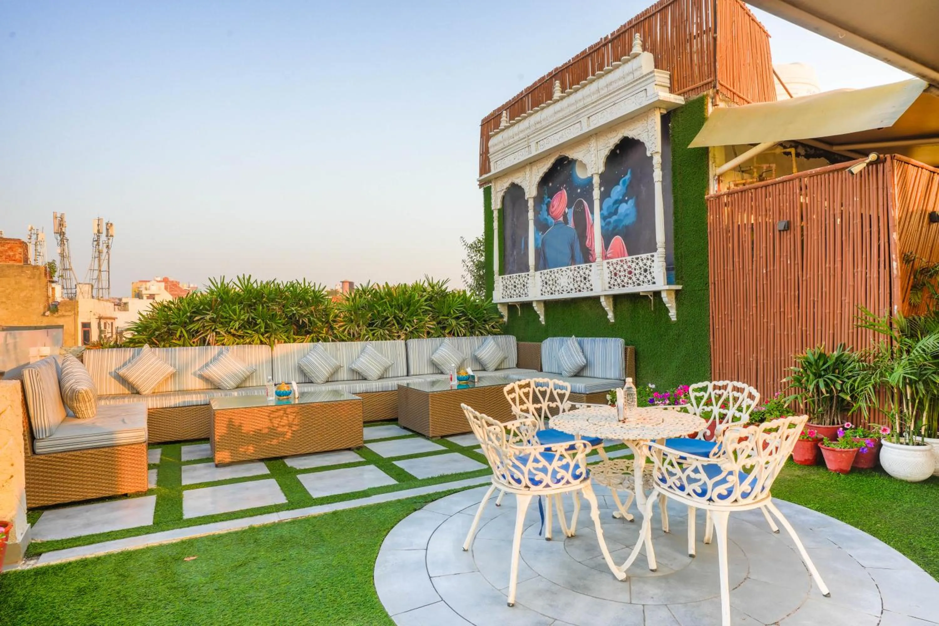 Balcony/Terrace in Stamps Golden Lagoon by Eight Continents - Opposite to Golden Temple