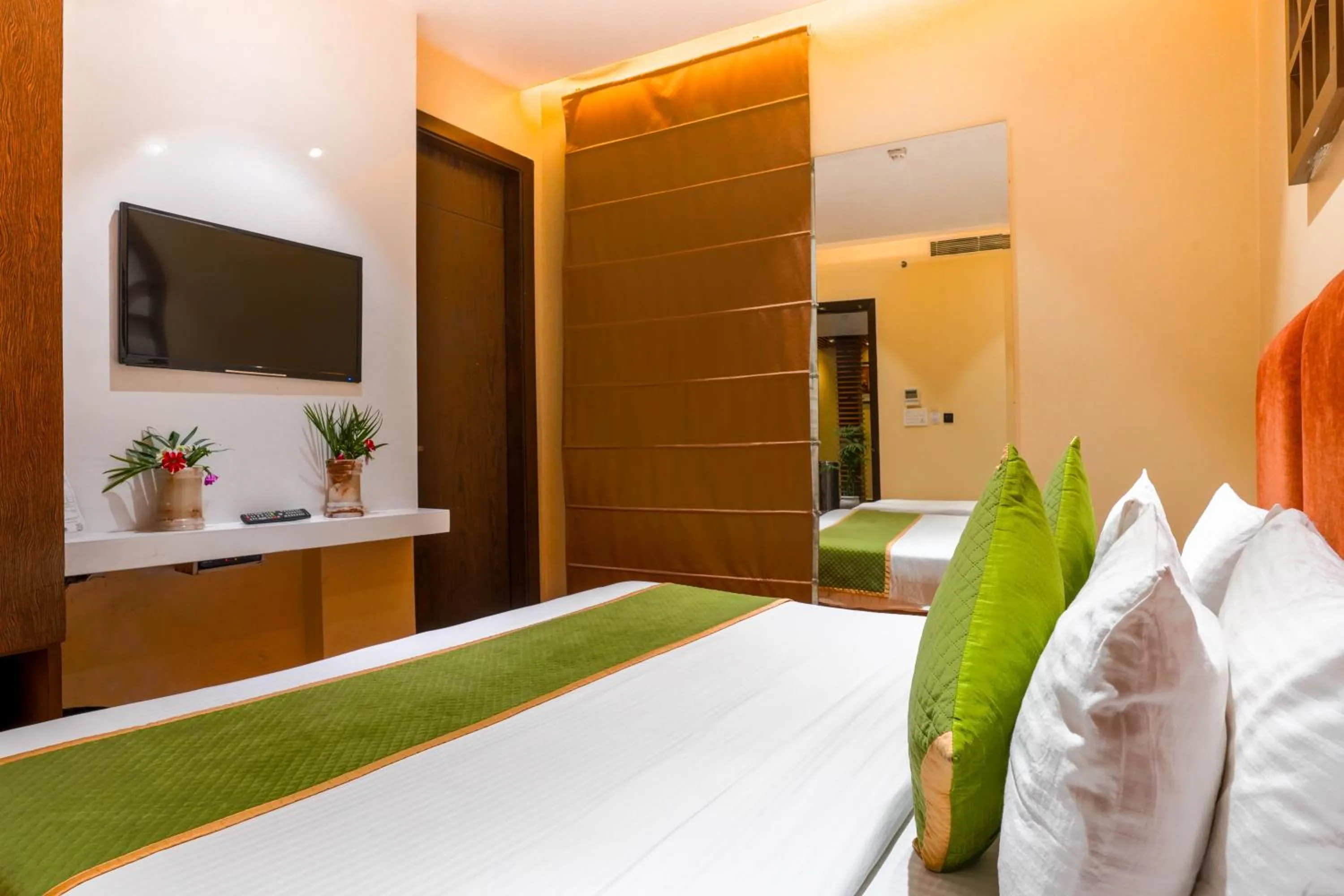 Bed in Stamps Golden Lagoon by Eight Continents - Opposite to Golden Temple