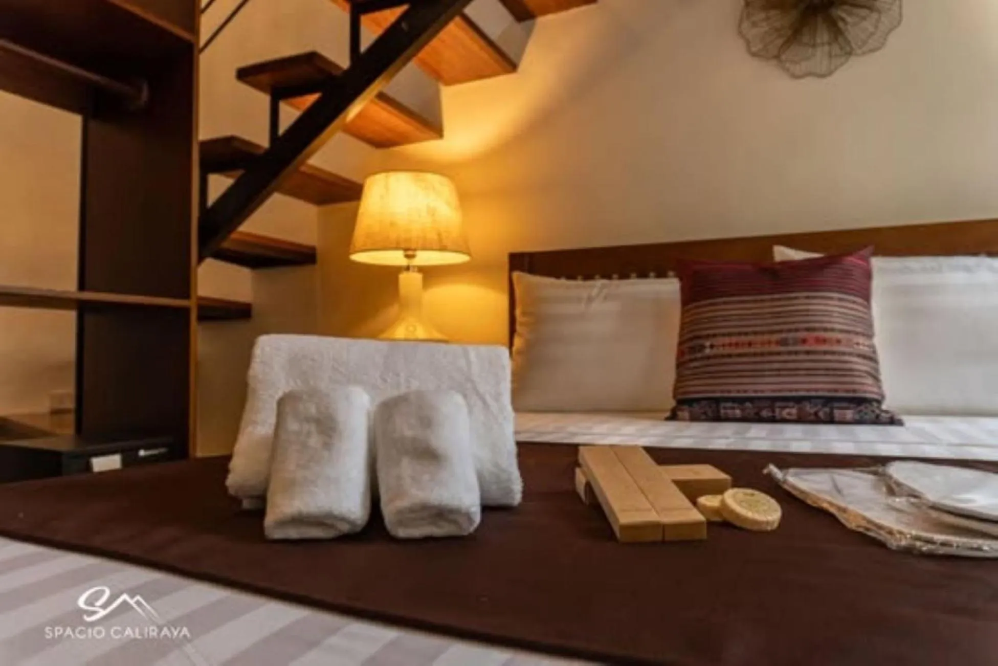 Bed in Spacio Caliraya Bed & Breakfast