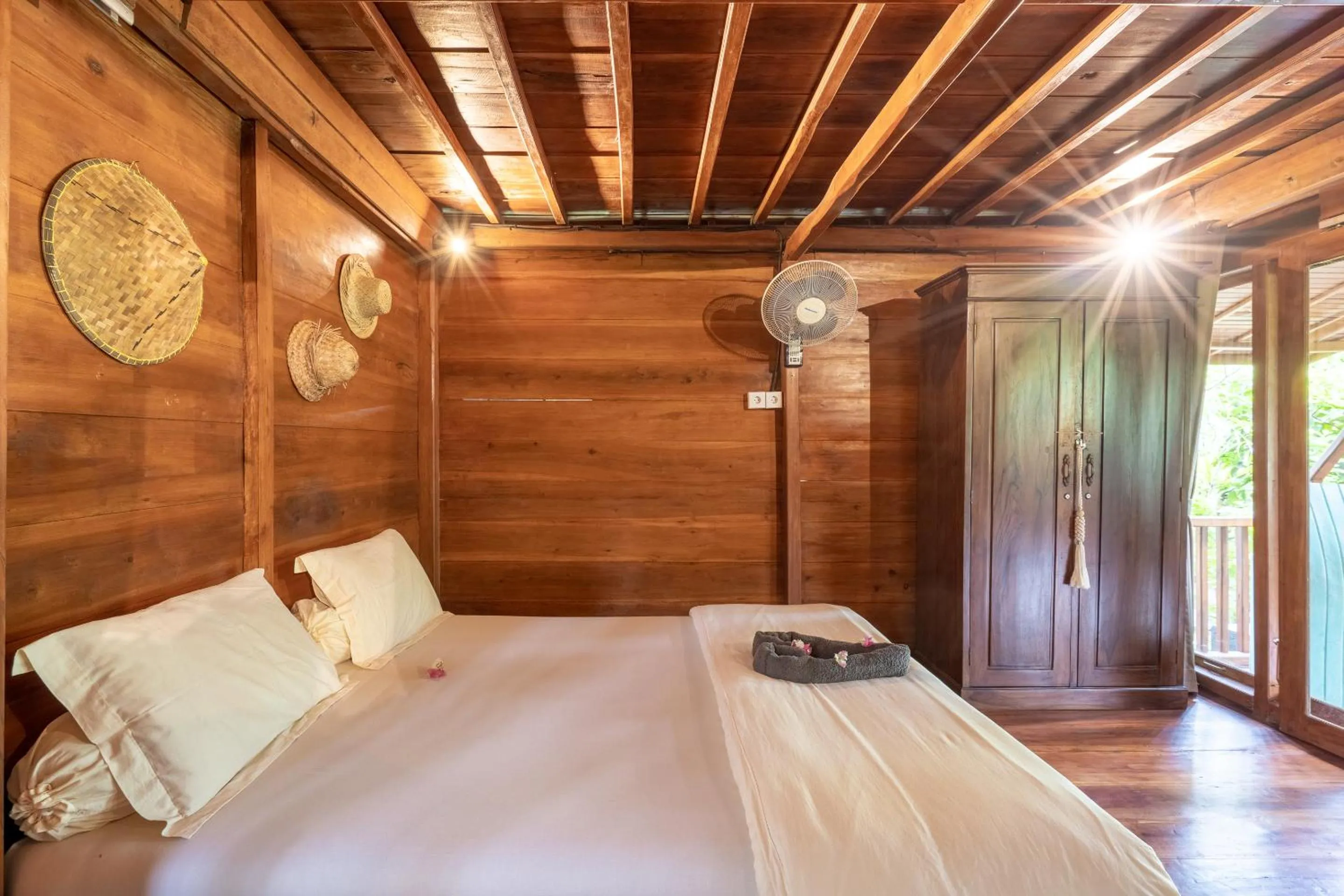 Bed in Pondok Carik Villa Manggis