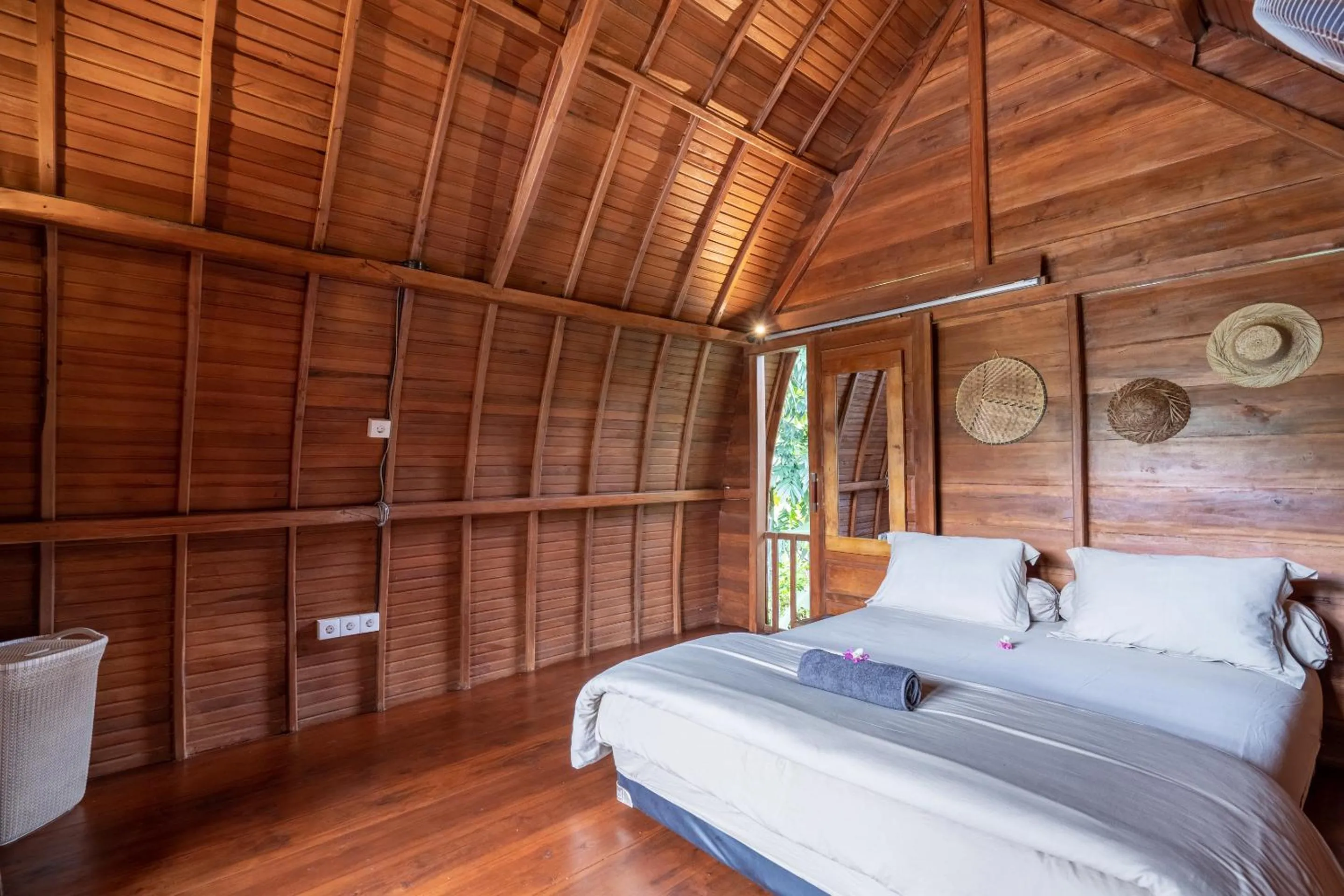 Bed in Pondok Carik Villa Manggis