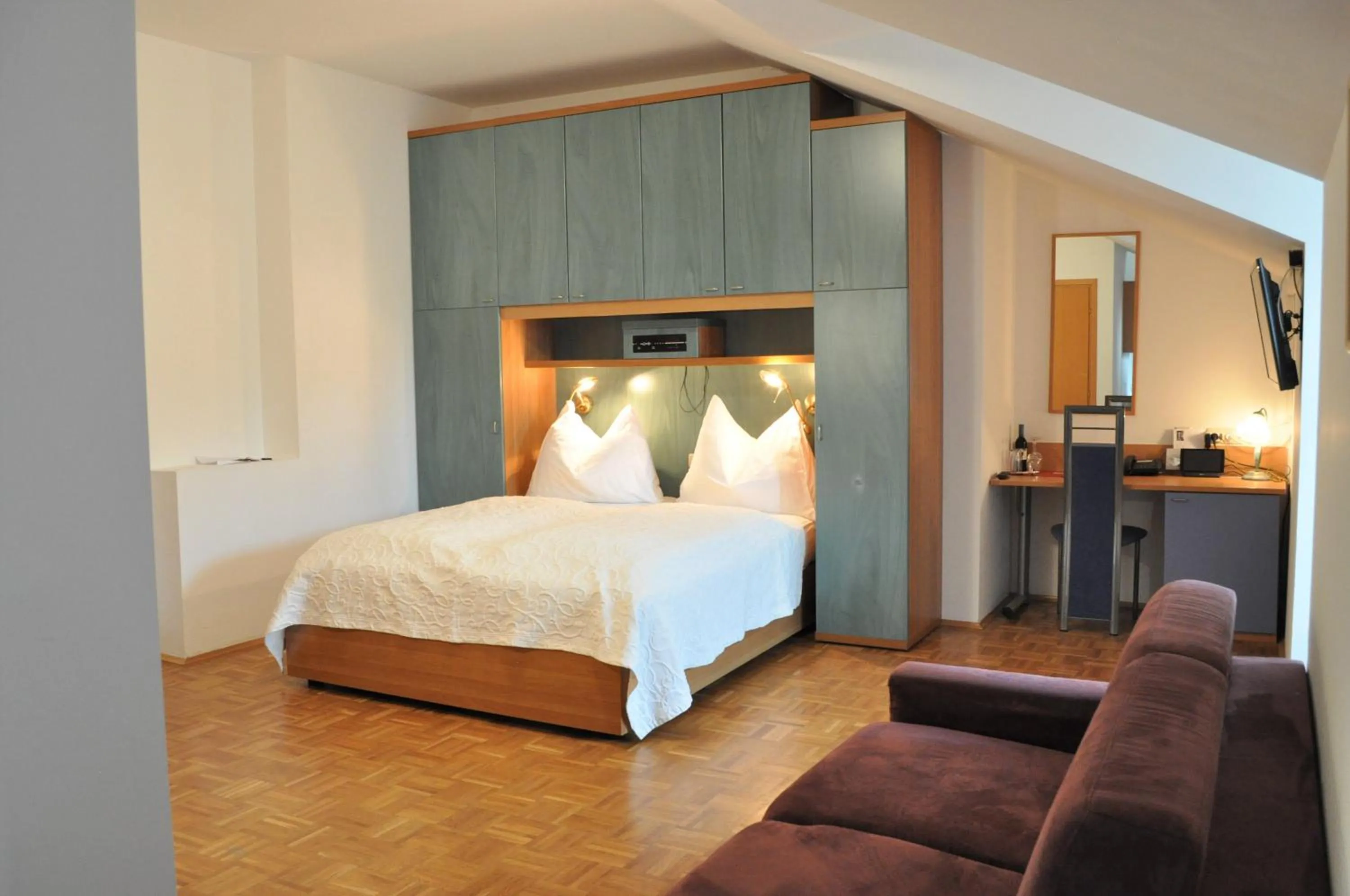 Photo of the whole room, Bed in Seehotel Herlinde