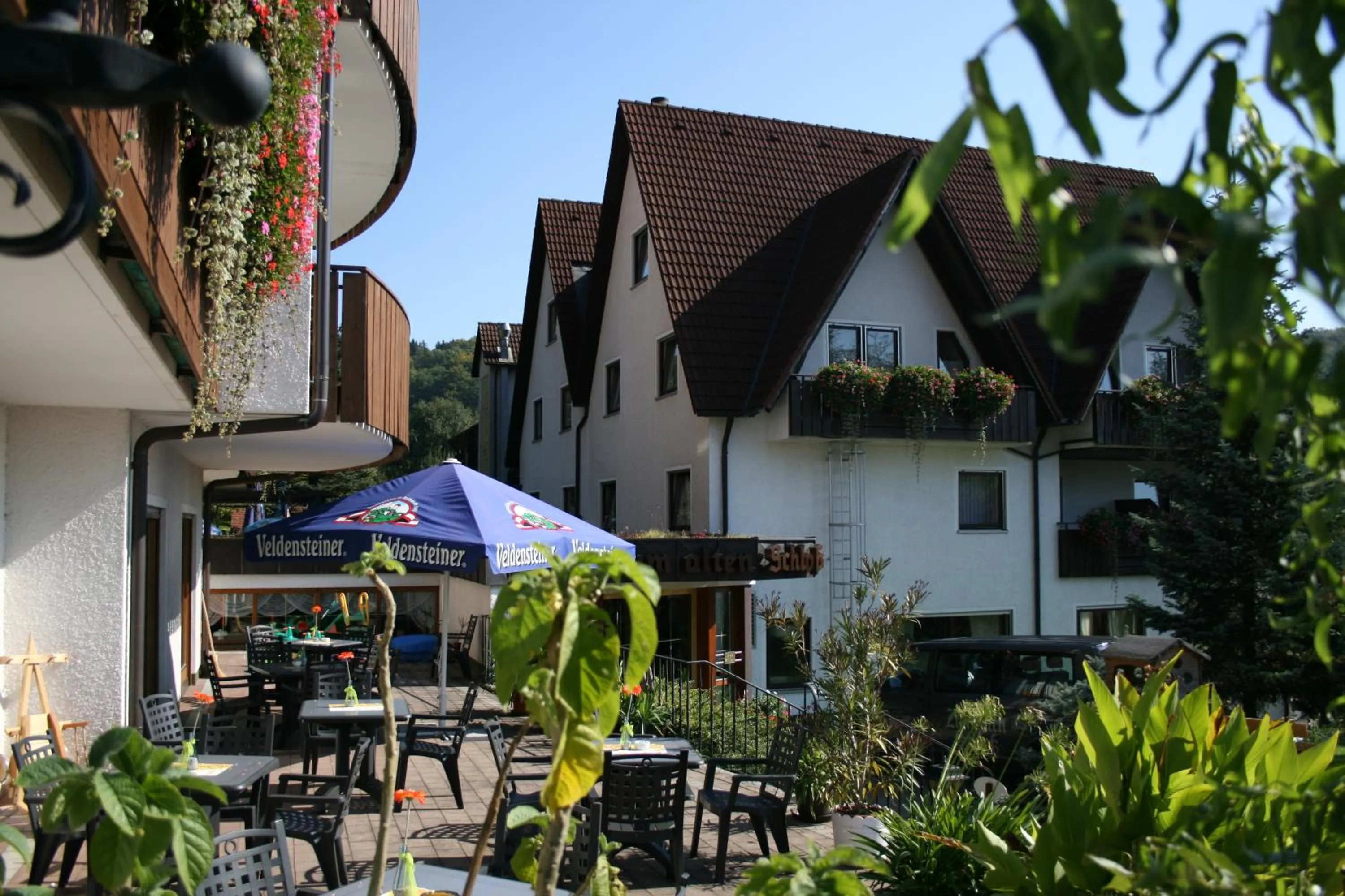 Balcony/Terrace in Landidyll Hotel Zum Alten Schloss