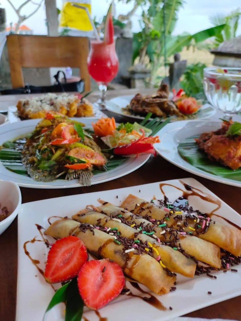 Breakfast in Bali Eco Living Yoga Healing Meditation and Retreat Center
