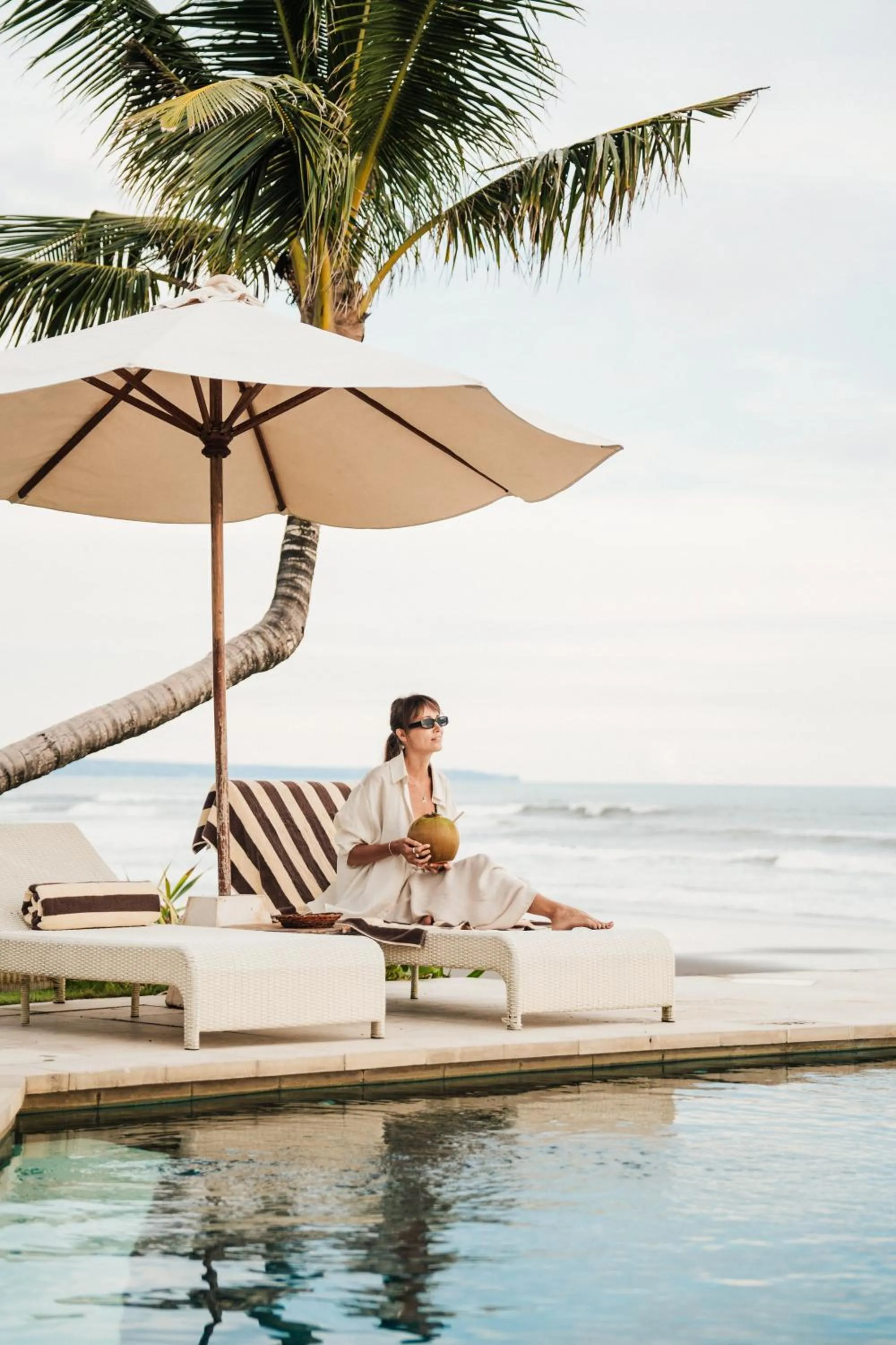 Pool view in Bali Beach Glamping