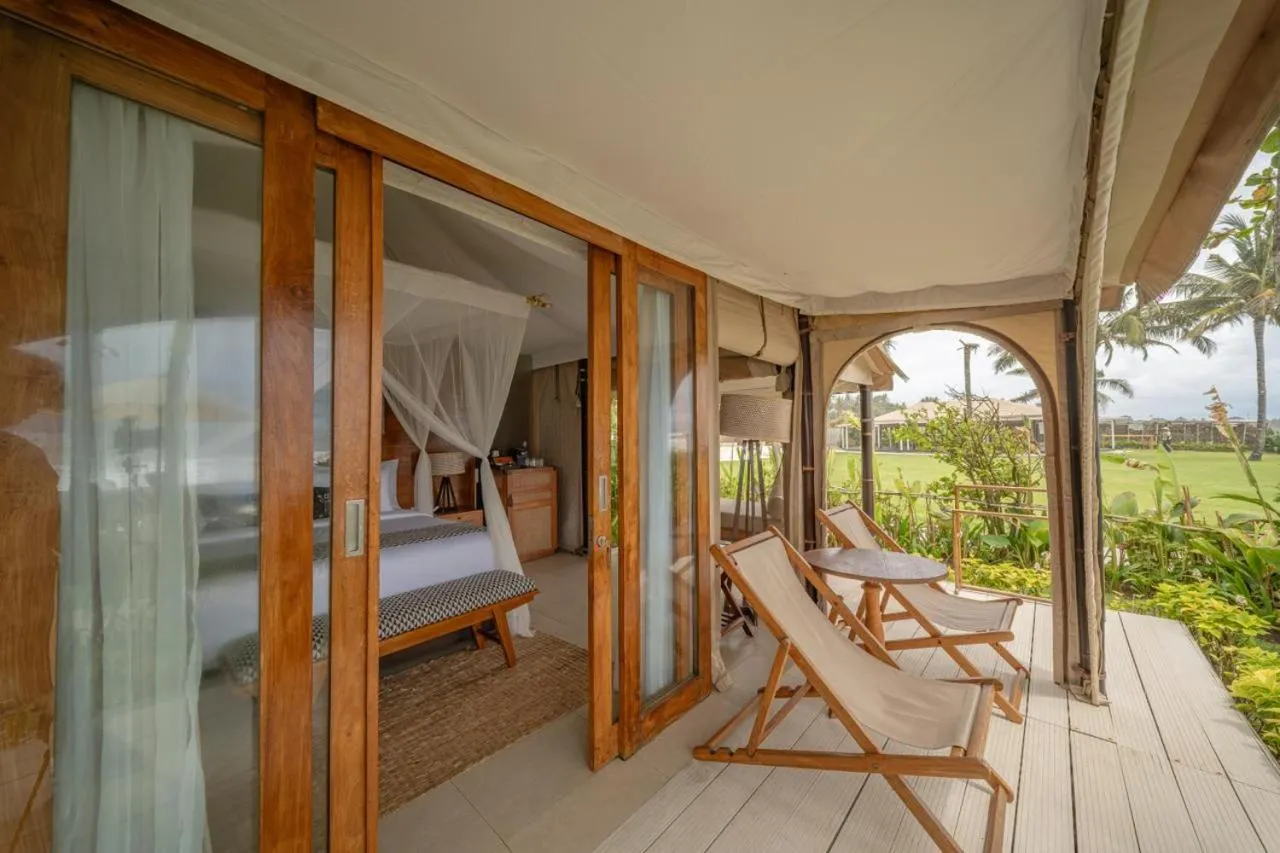 Patio in Bali Beach Glamping