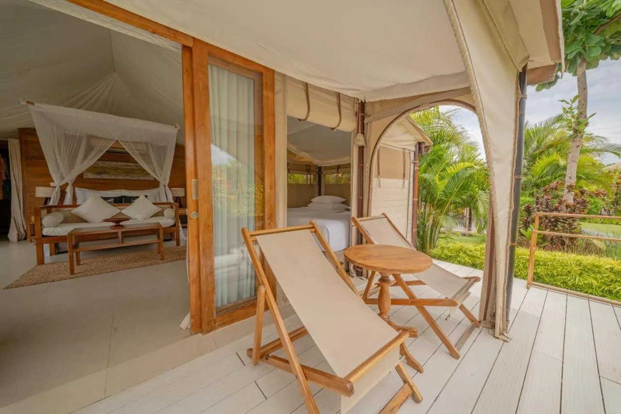 Patio in Bali Beach Glamping