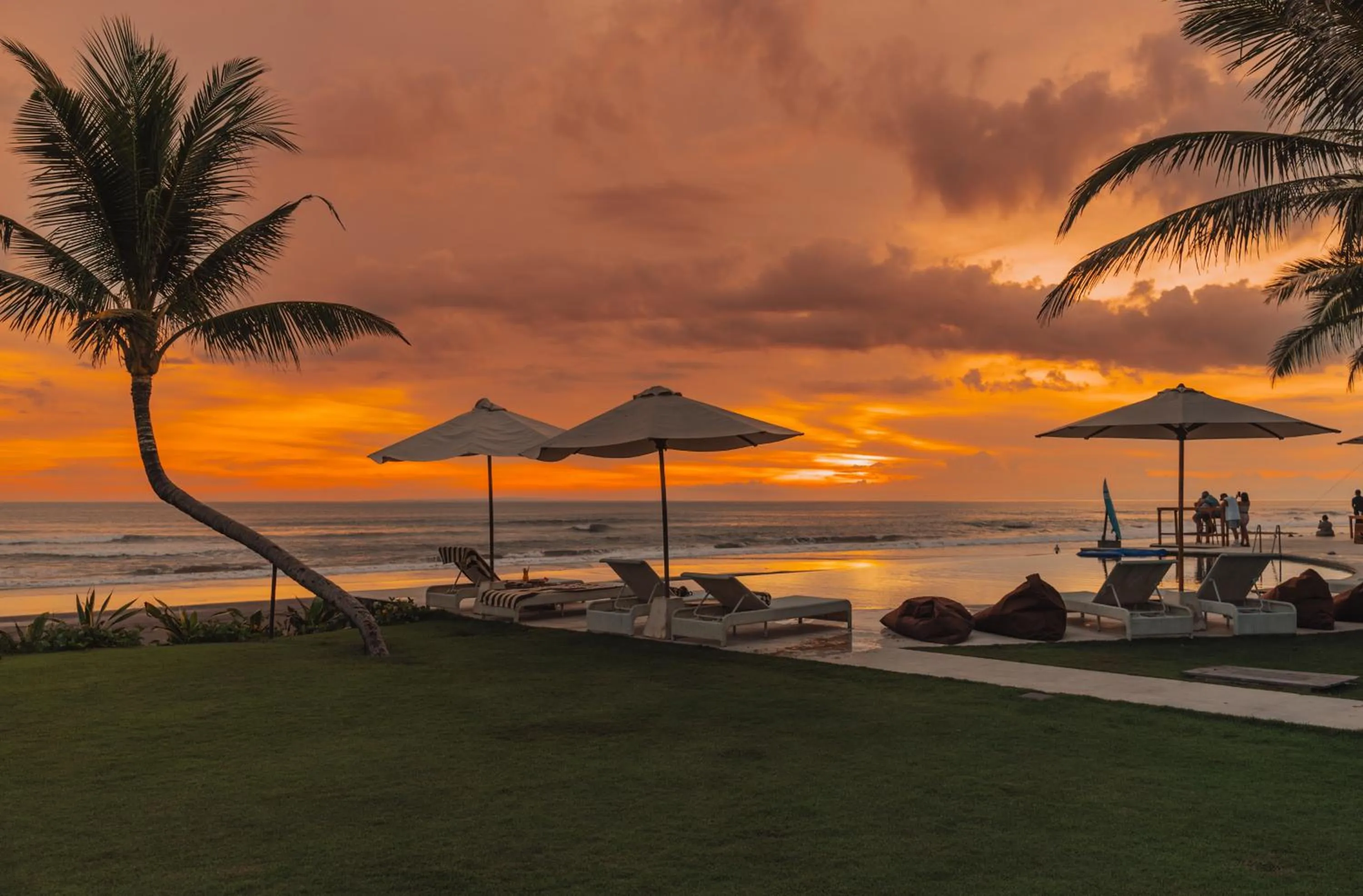 Sunset in Bali Beach Glamping