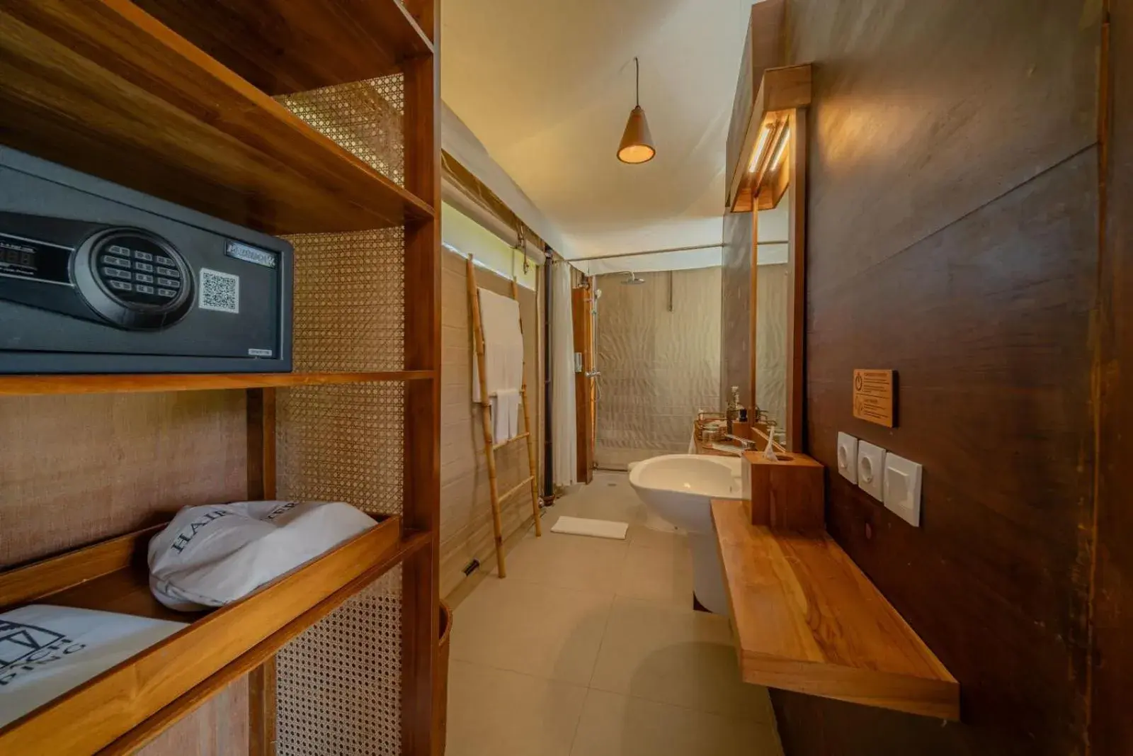 Bathroom, Bed in Bali Beach Glamping Bathroom, Bed in Bali Beach Glamping
