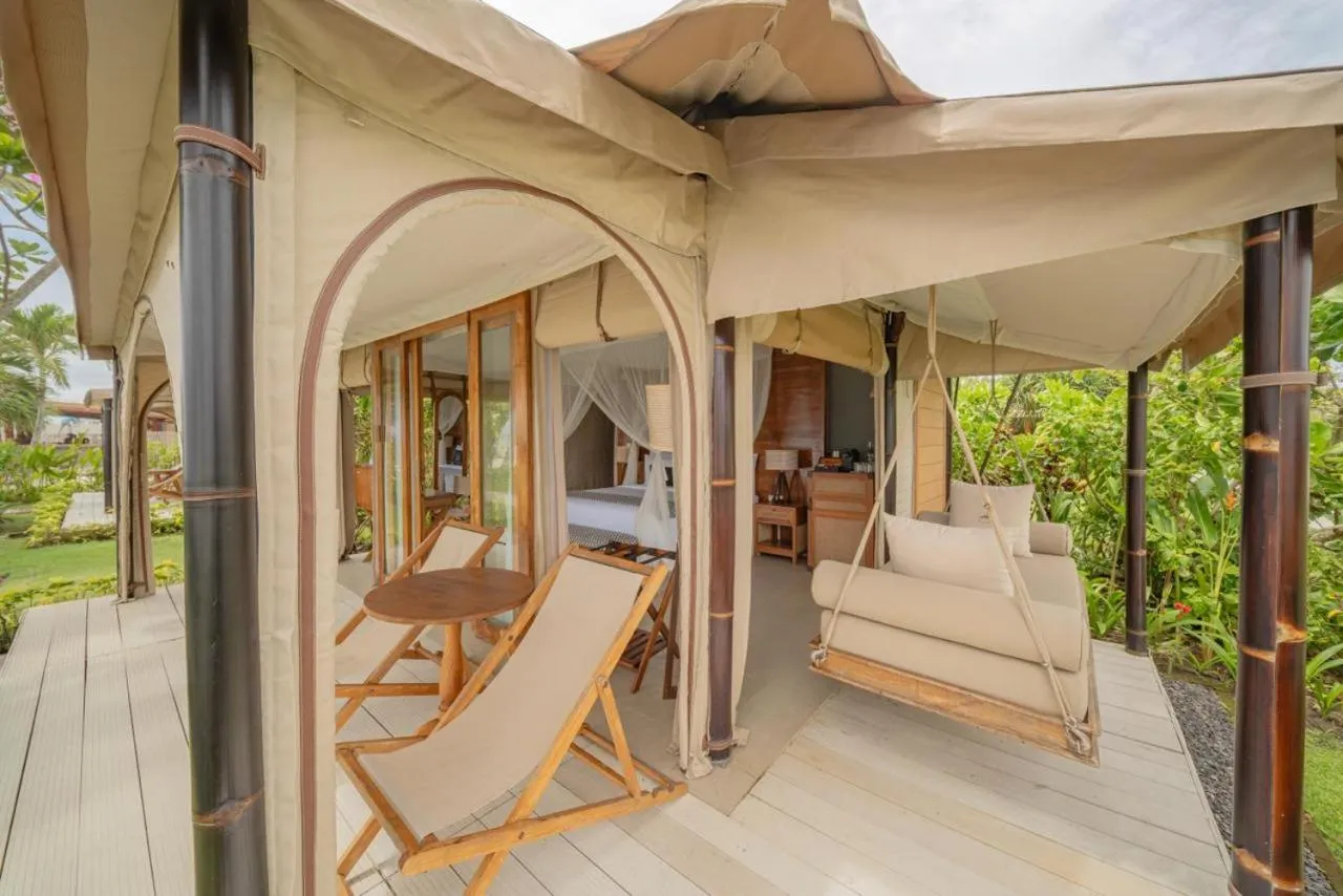Patio in Bali Beach Glamping