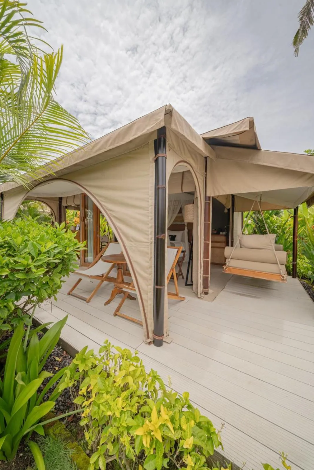 Patio in Bali Beach Glamping