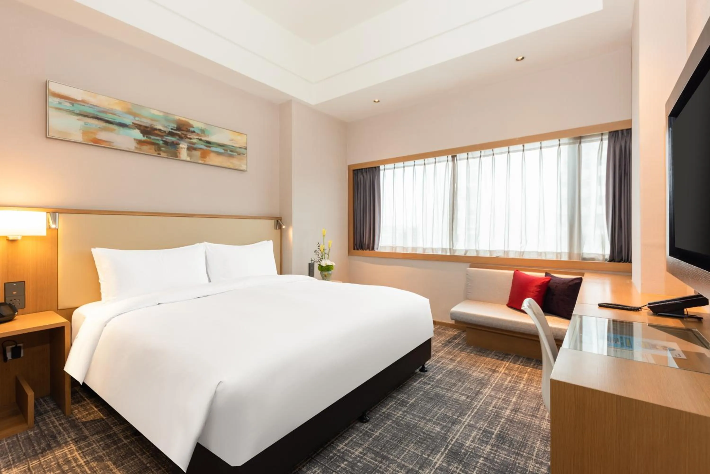 Photo of the whole room, Bed in Xence hotel near Xiamen Airport & SM Mall