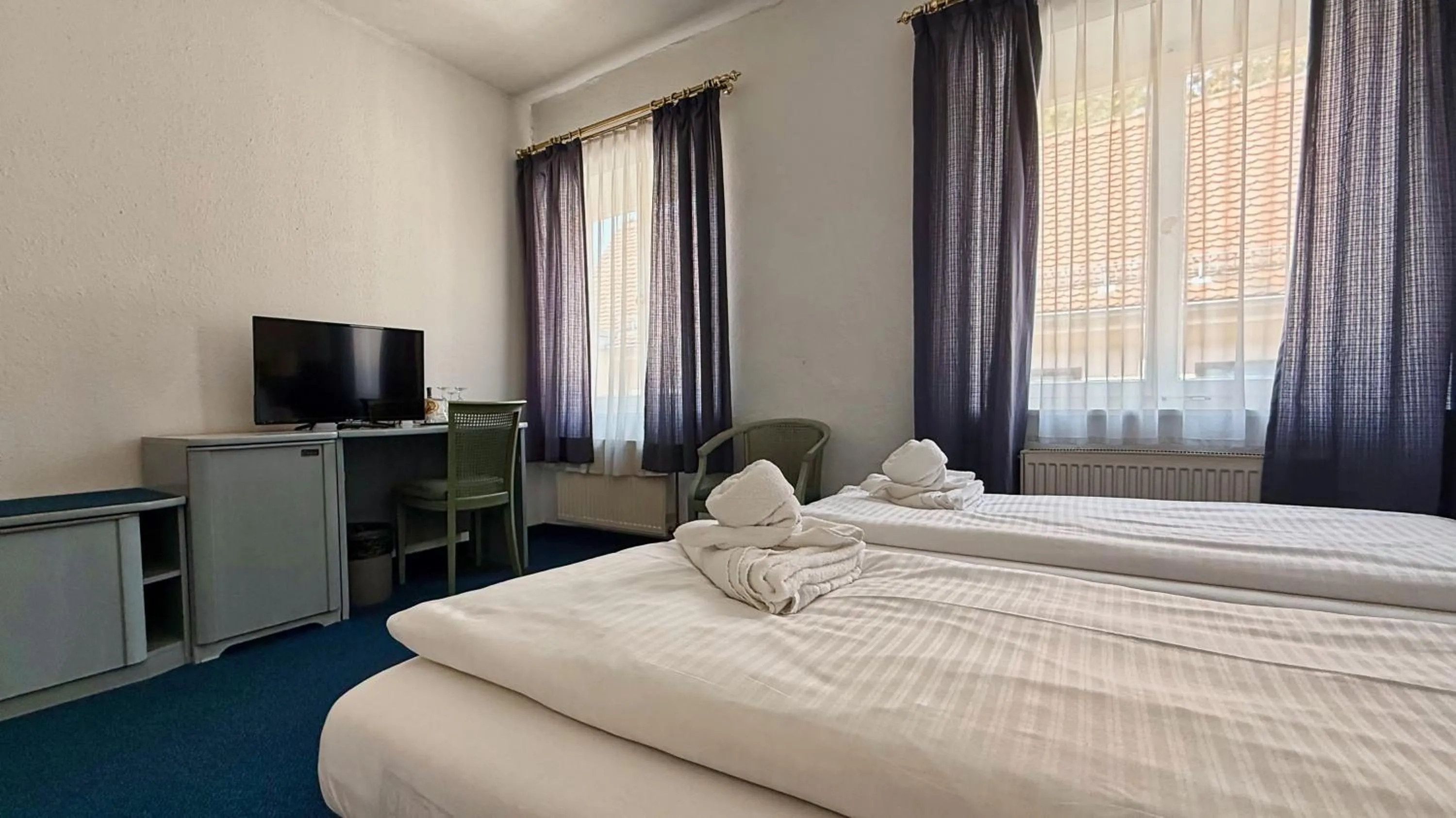 Bed in Altstadthotel Augsburg