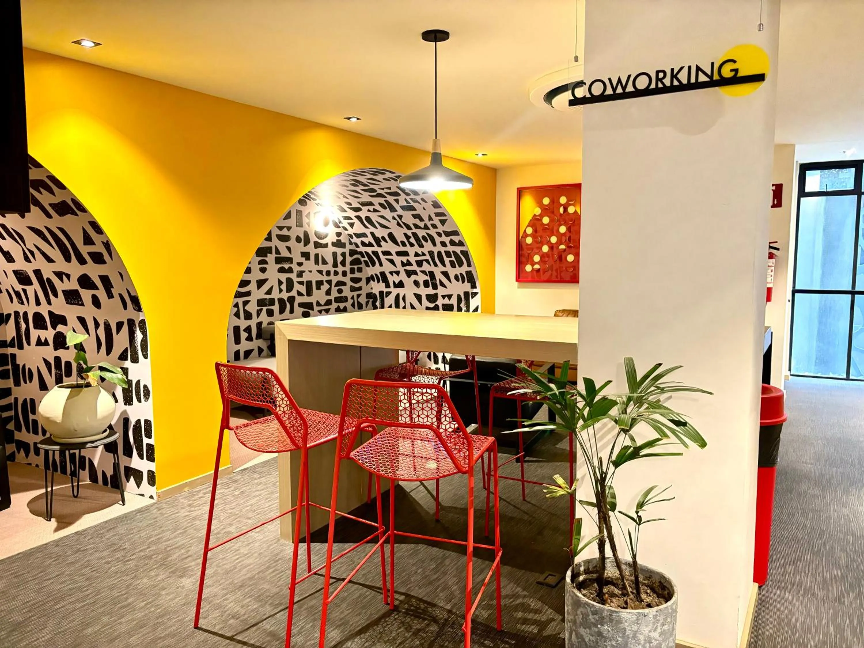 Seating area in Park Life Masaryk