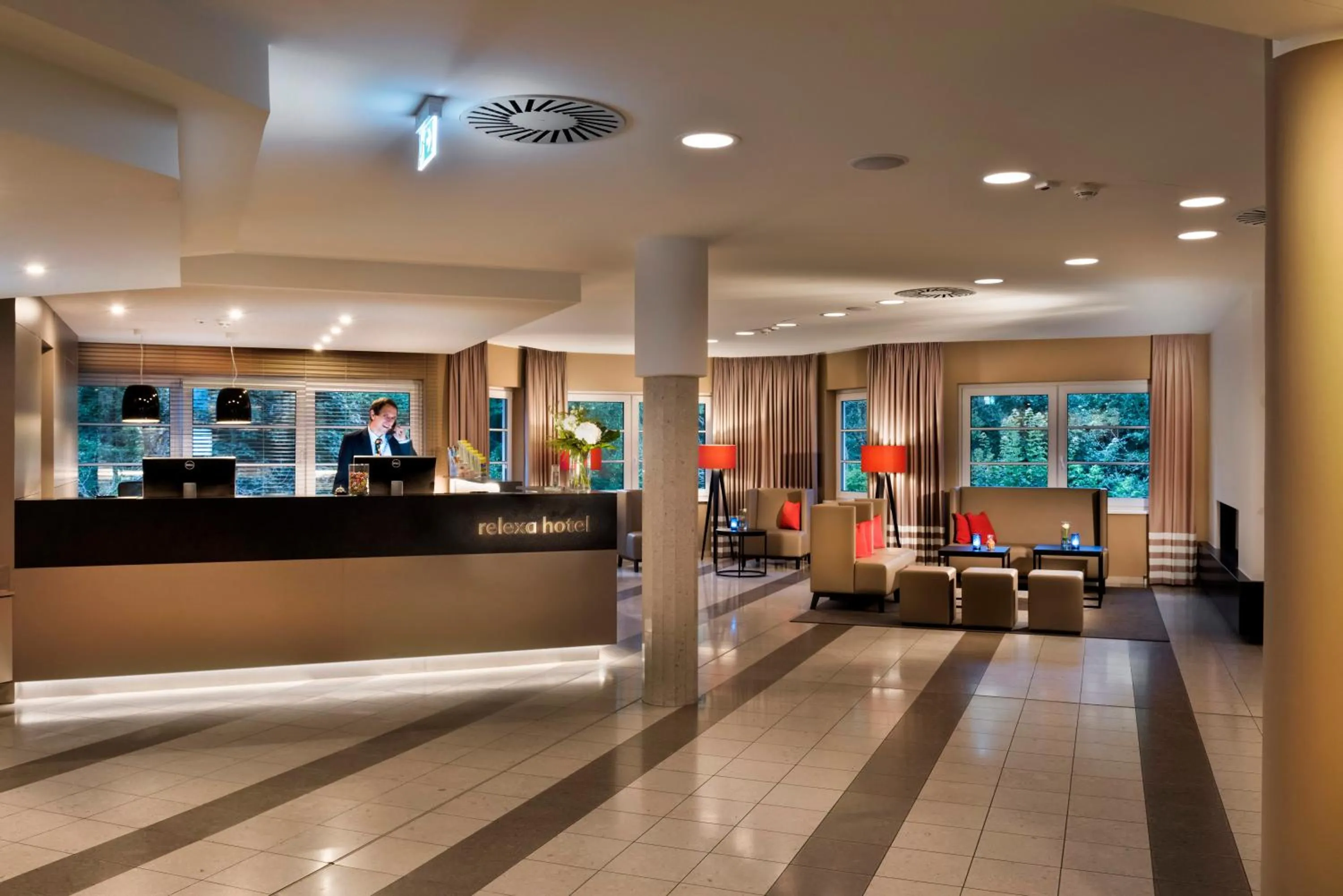 Lobby or reception in relexa hotel Harz-Wald Braunlage