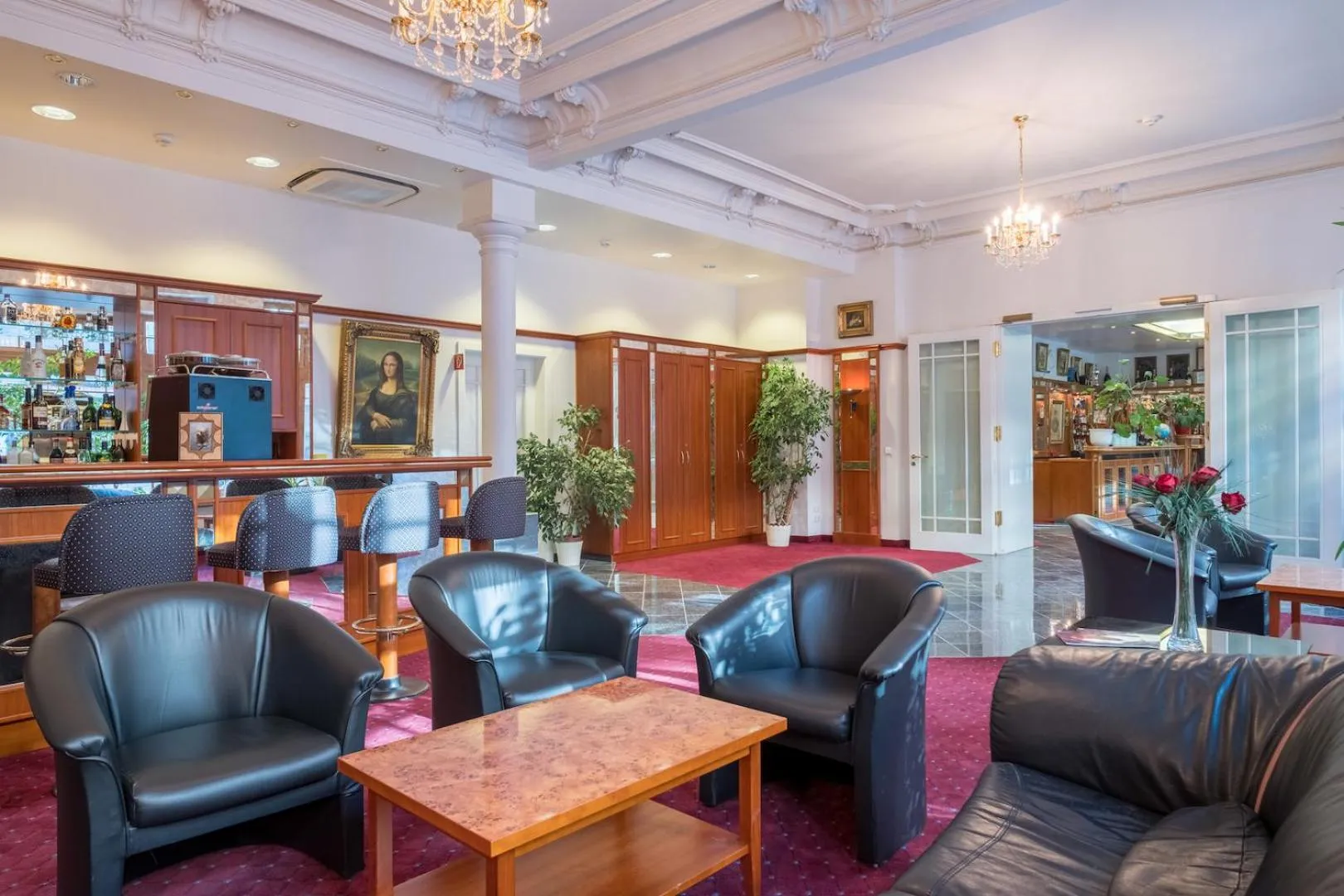 Lobby or reception in Hotel Bayernland