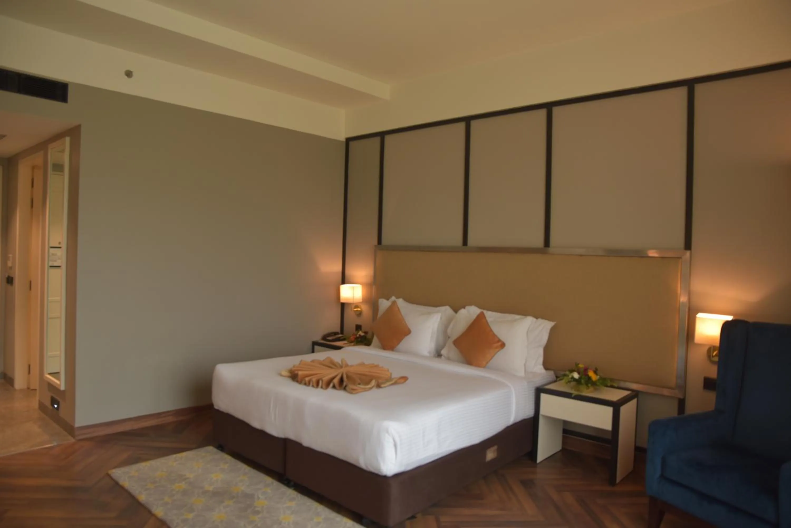 Bed in Hotel Polo Towers Agartala