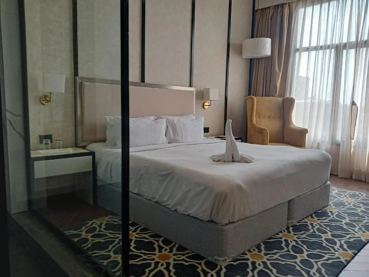 Bed in Hotel Polo Towers Agartala